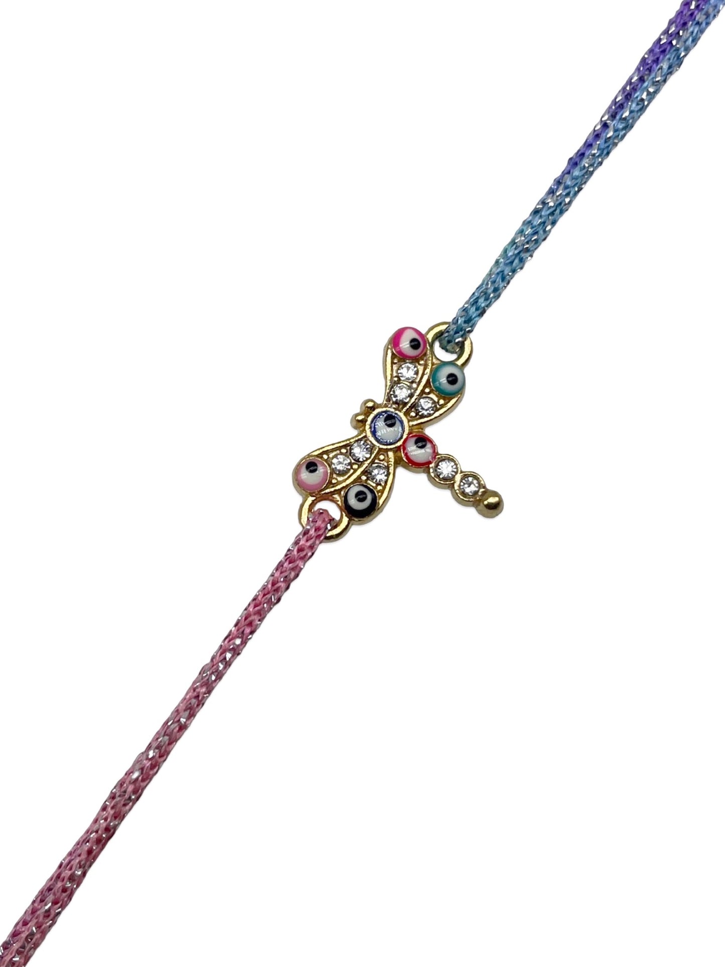 Evil Eye Butterfly Charm Rakhi Lumba