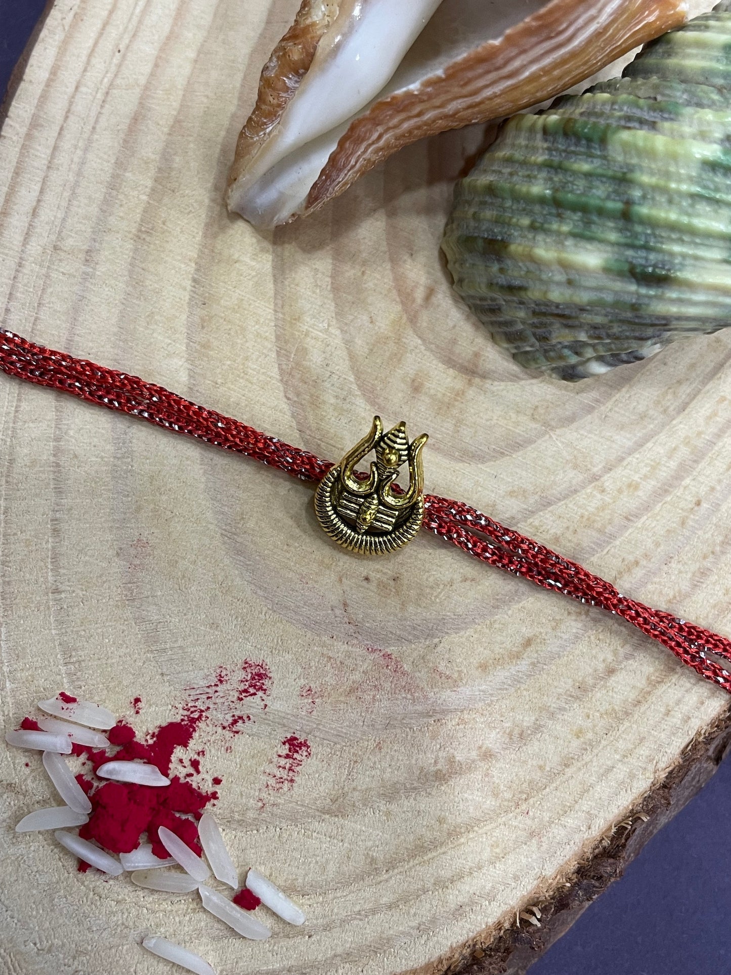 Lord Shiva Trishul Rakhi Lumba