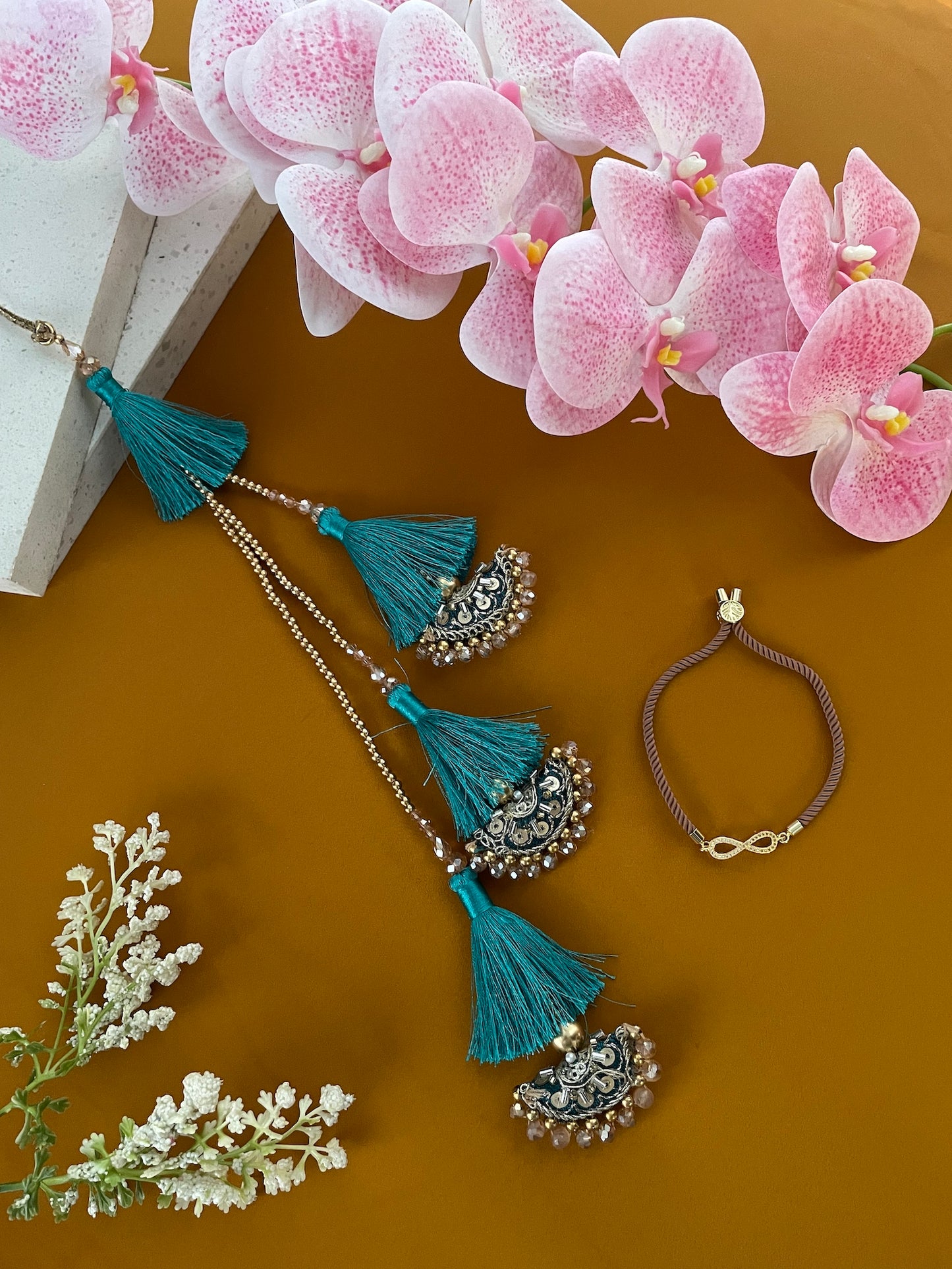 (Set of 2) Infinity/Peacock Lumba Rakhi