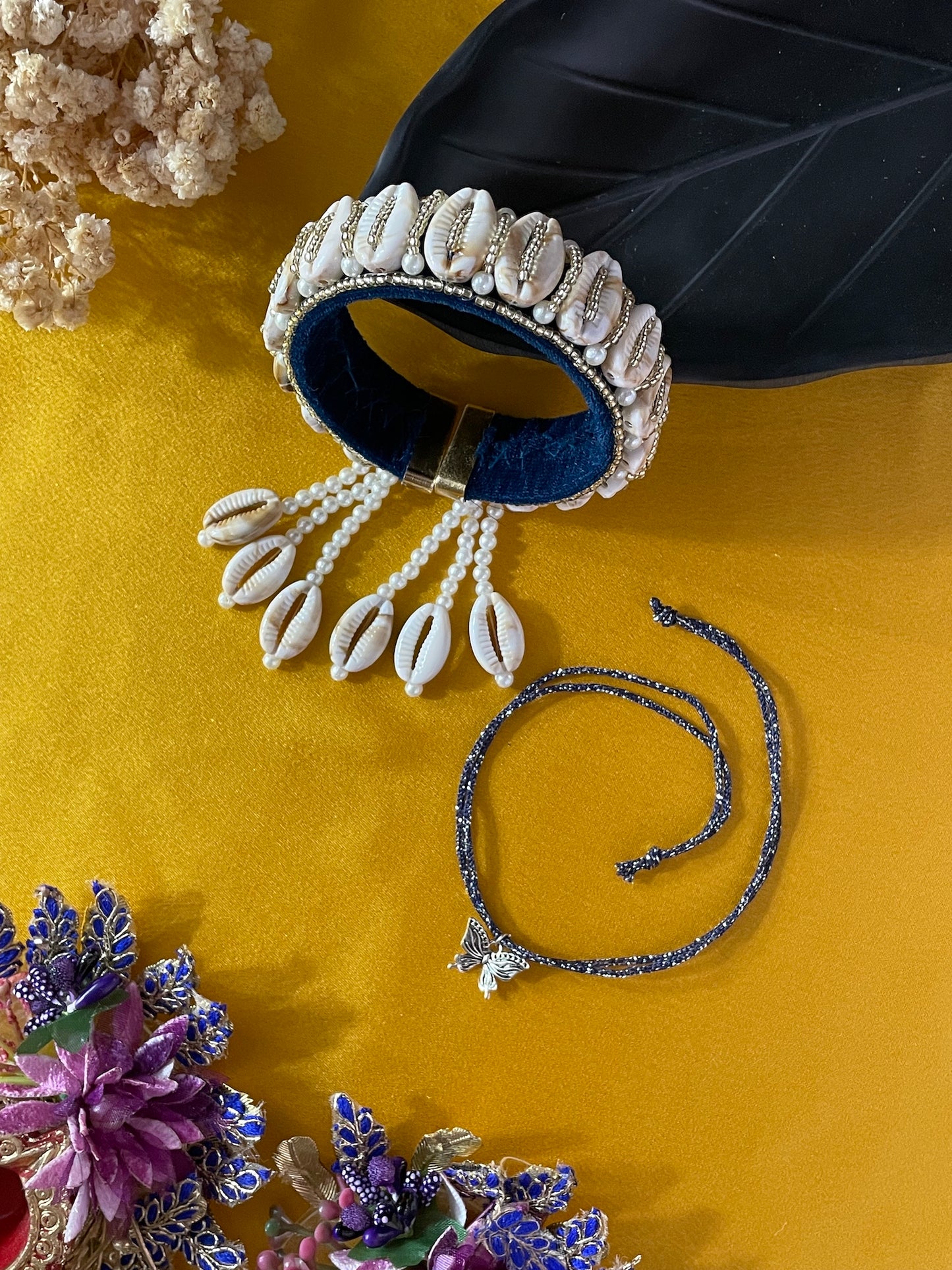 (Set of 2) Butterfly/Sea Shell Bangle Lumba Rakhi