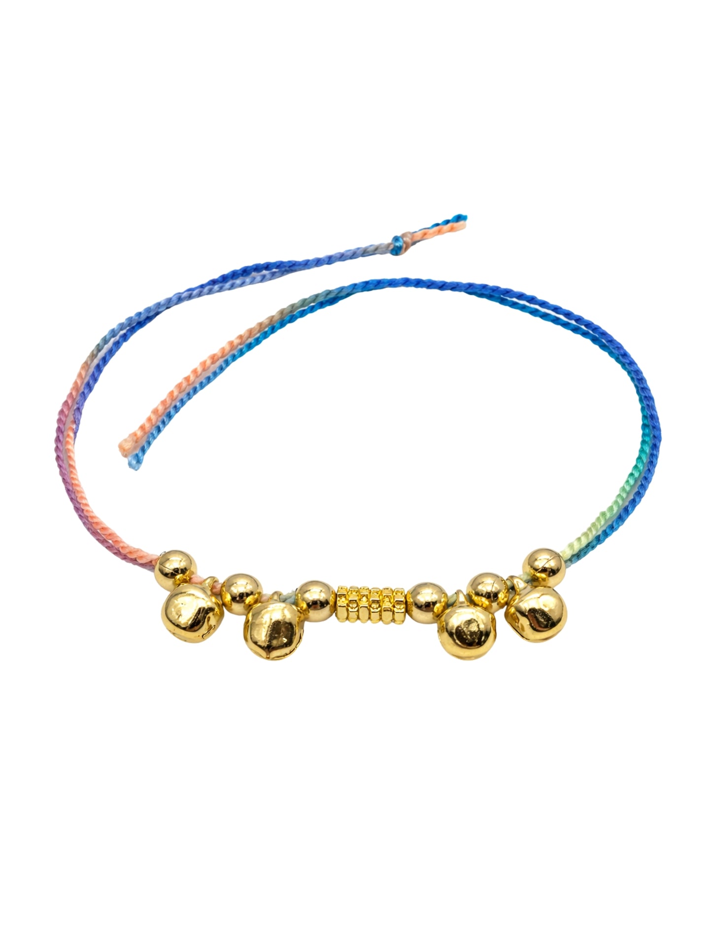 Multicolor Thread Drop Charm Rakhi Bracelet For Bhai Bhaiya Bro