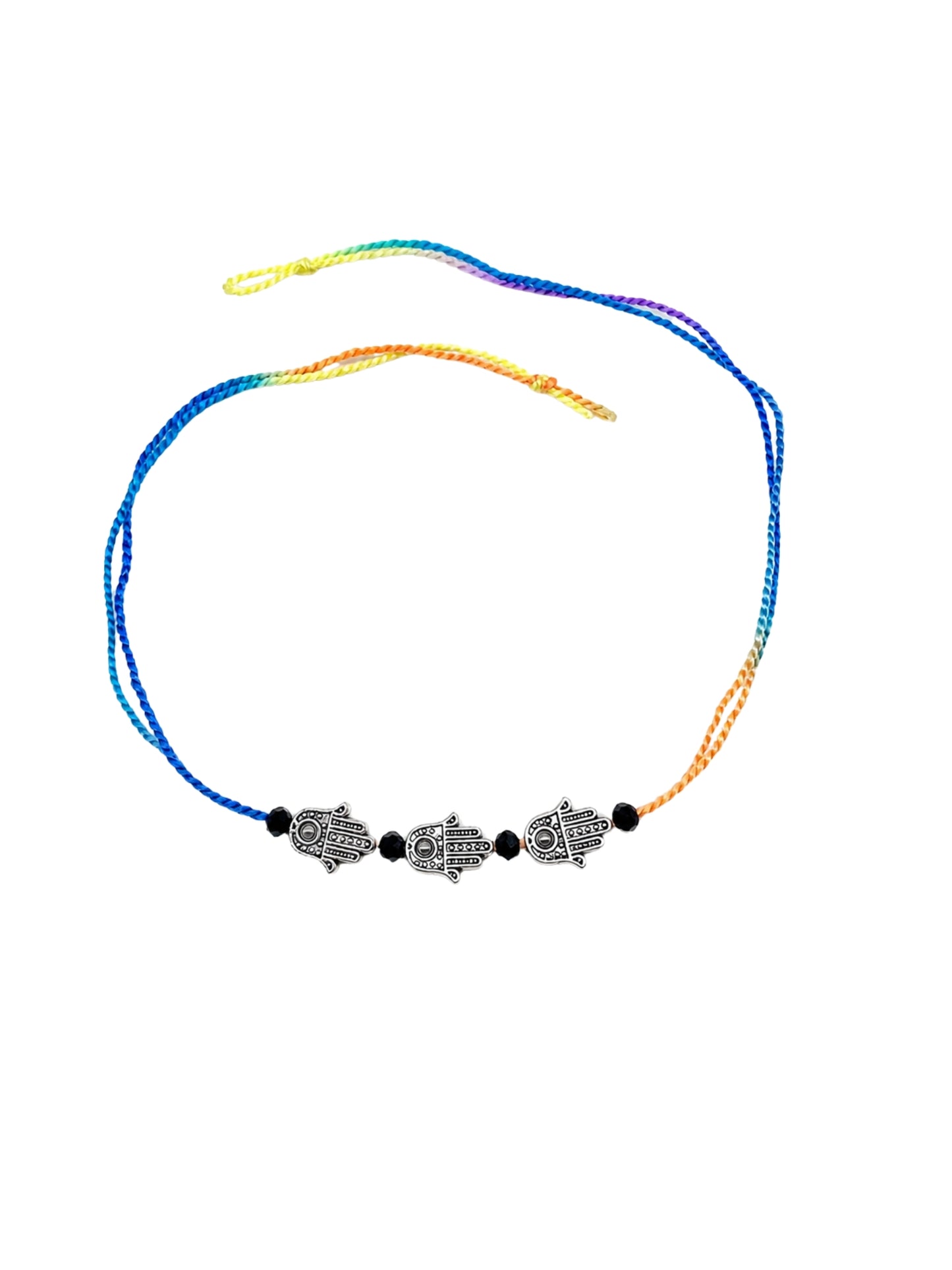 Silver-Plated Hamsa Bracelet Rakhi For Bhai Bhaiya Bro