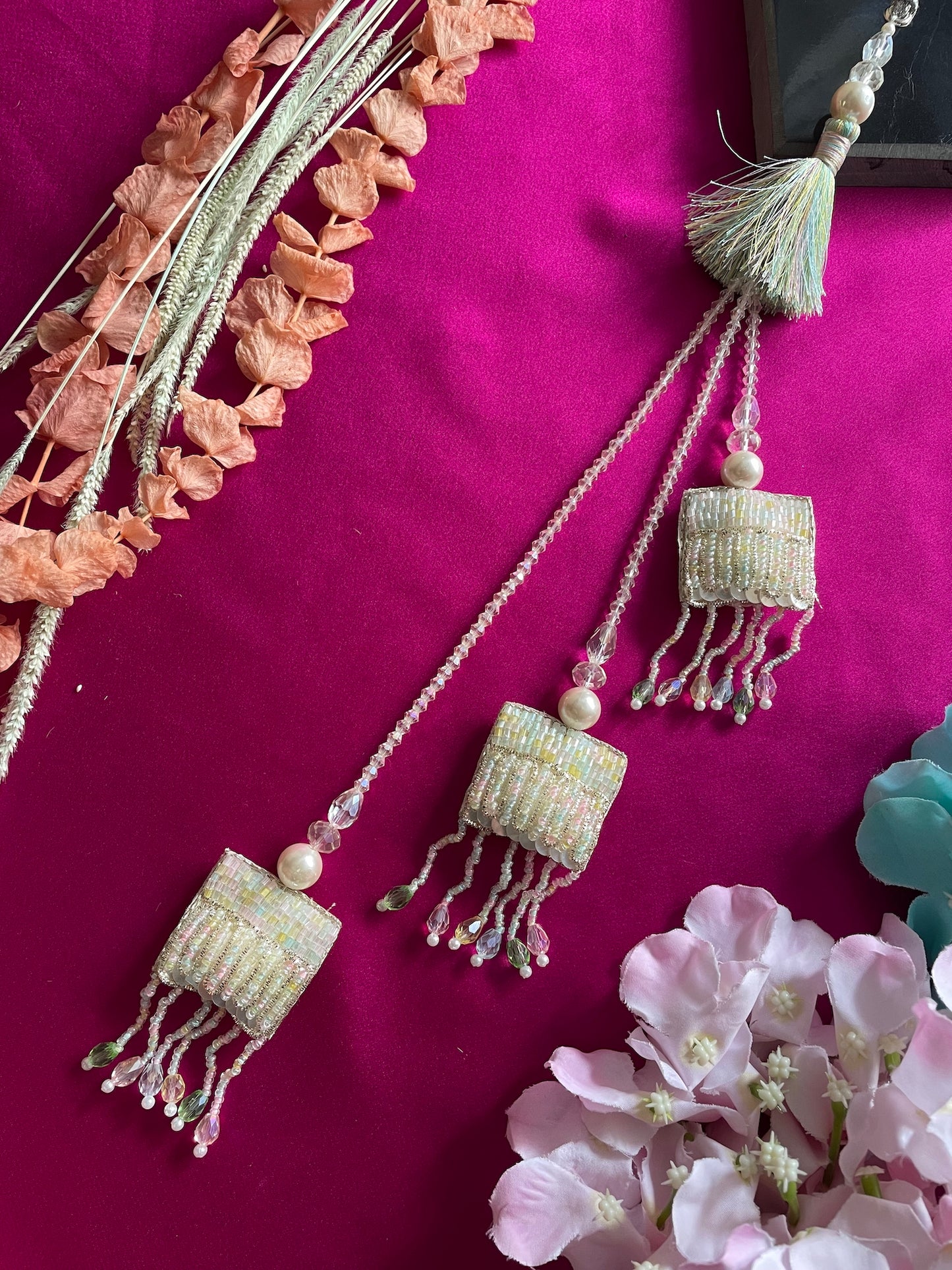 Tassel/Beaded 3 Layer Latkan Lumba Rakhi