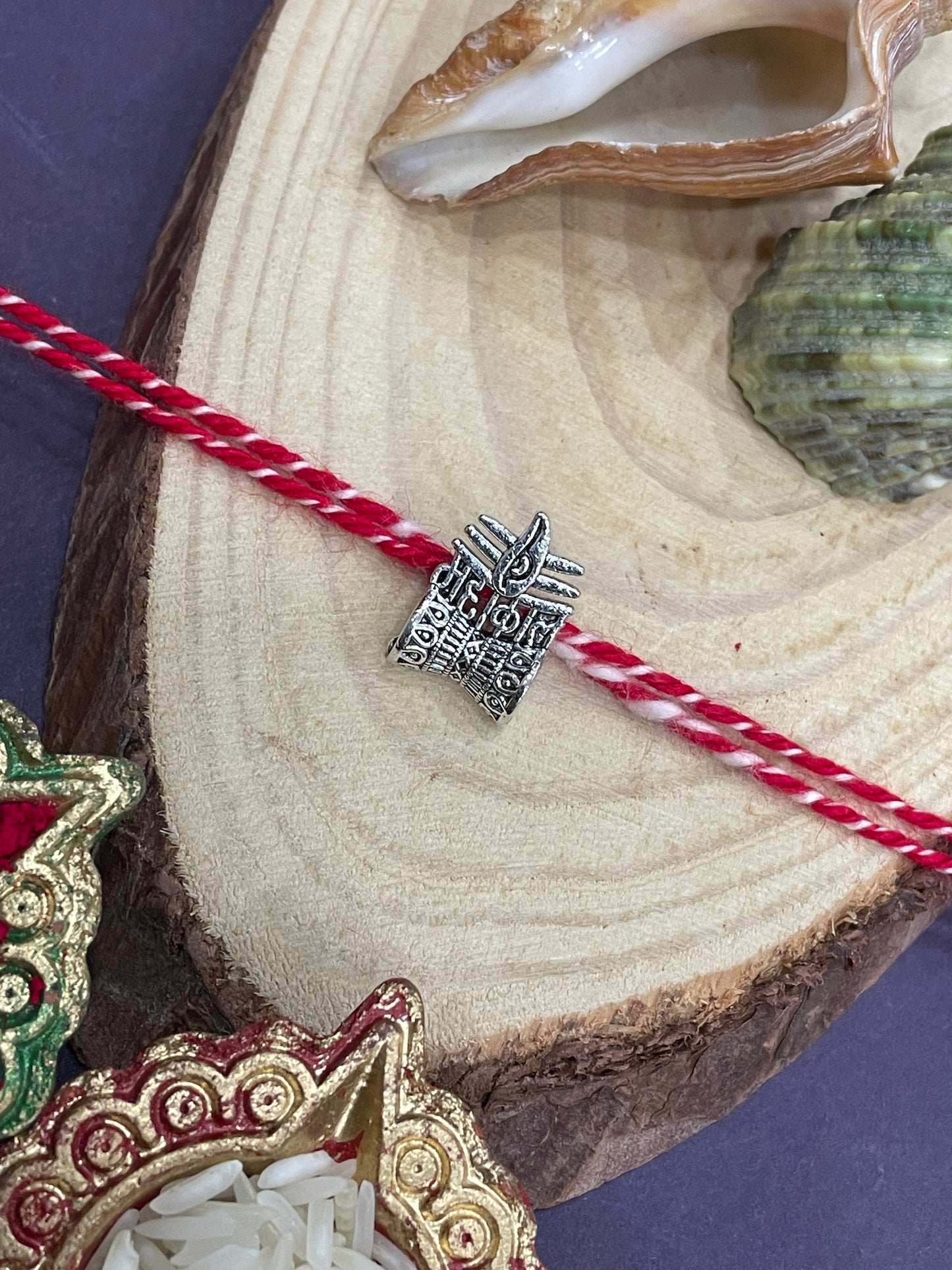 Mahakal Damru Pendant Lumba Rakhi