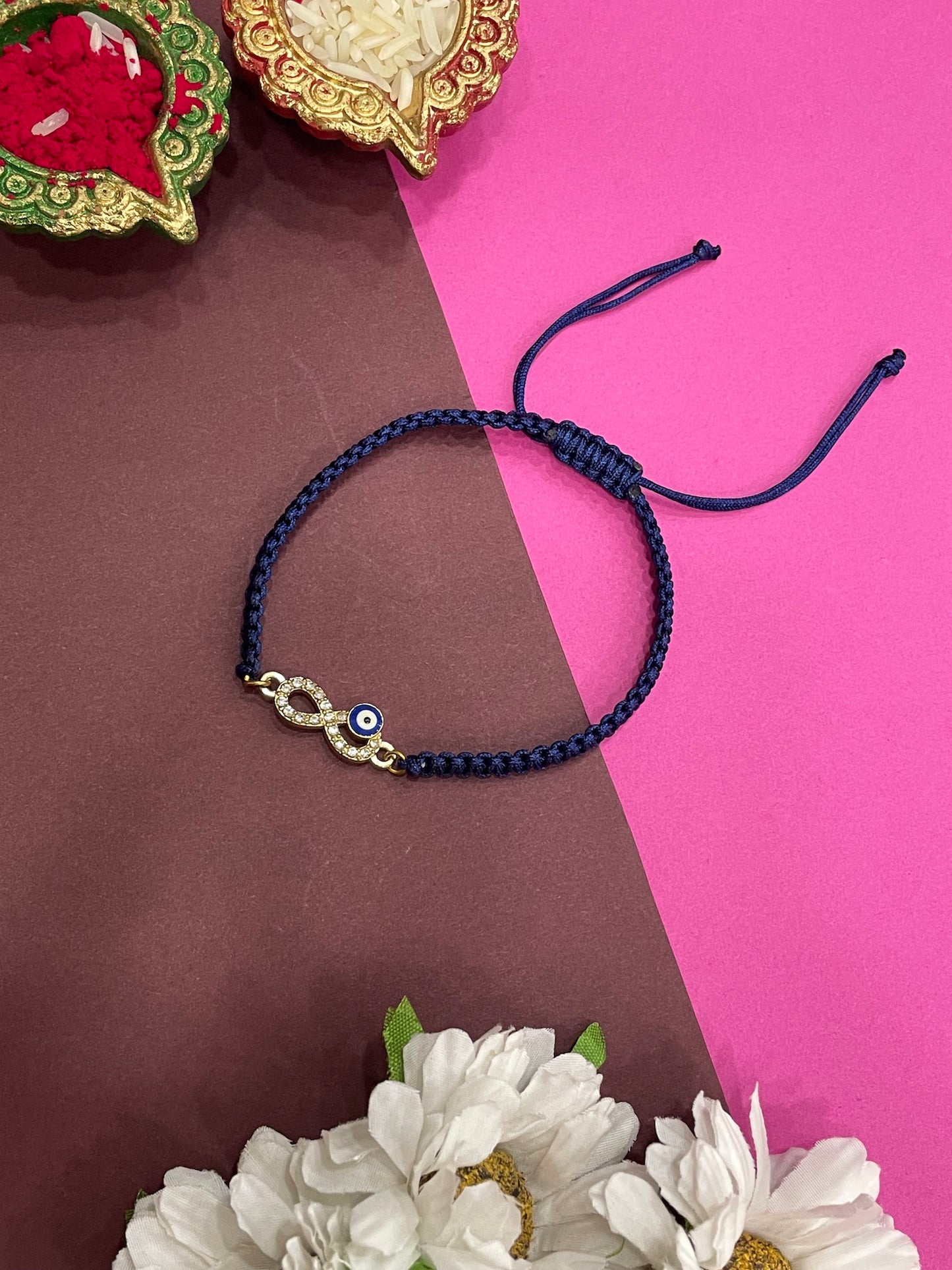 Evil Eye Infinity Pendant Lumba Rakhi