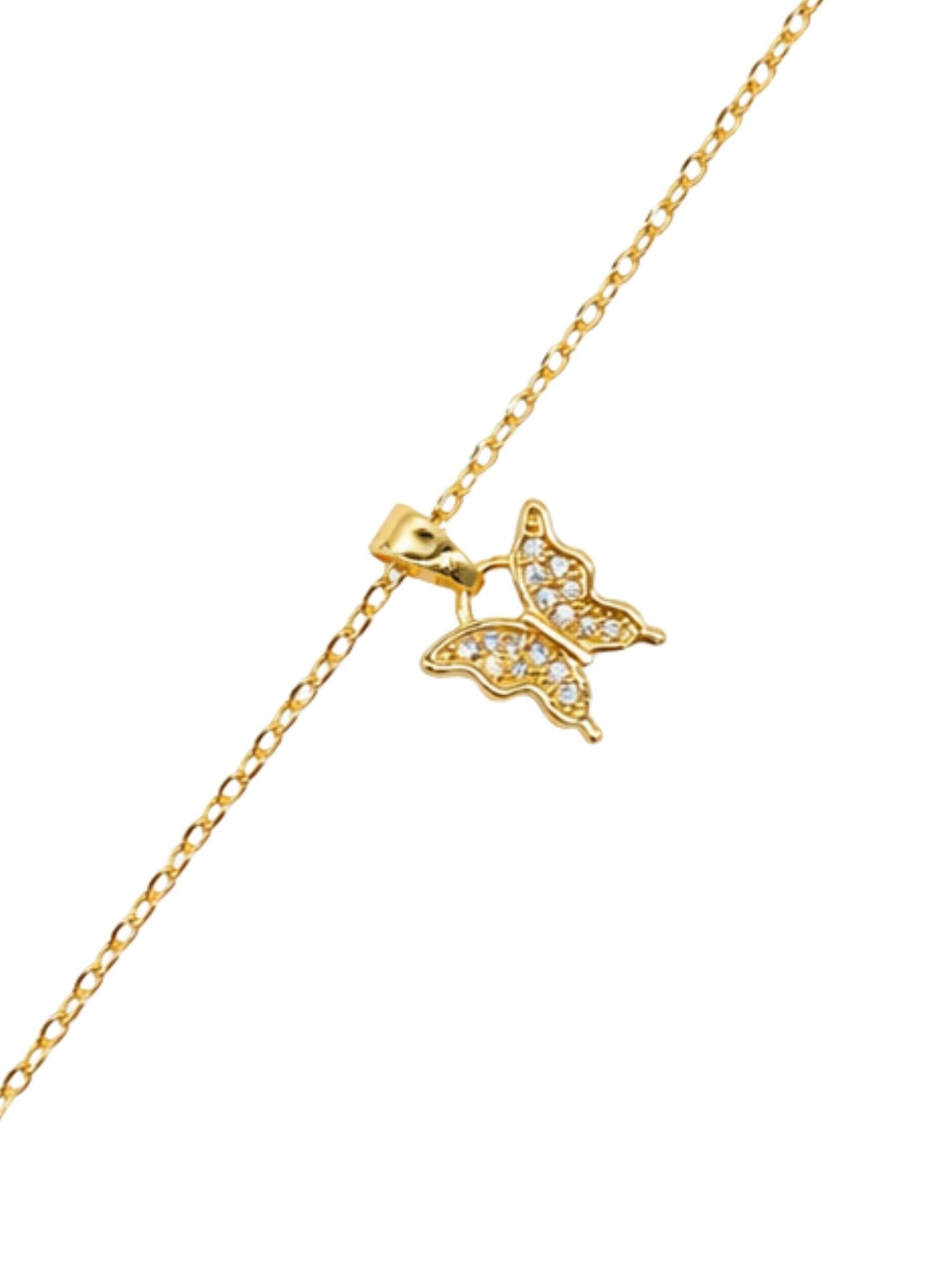 Butterfly AD Charm Lumba Rakhi Bracelet for Bhabhi