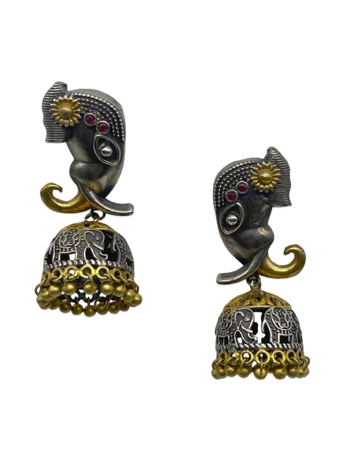 Jhumka Earring Elephant/Ghungroo Design