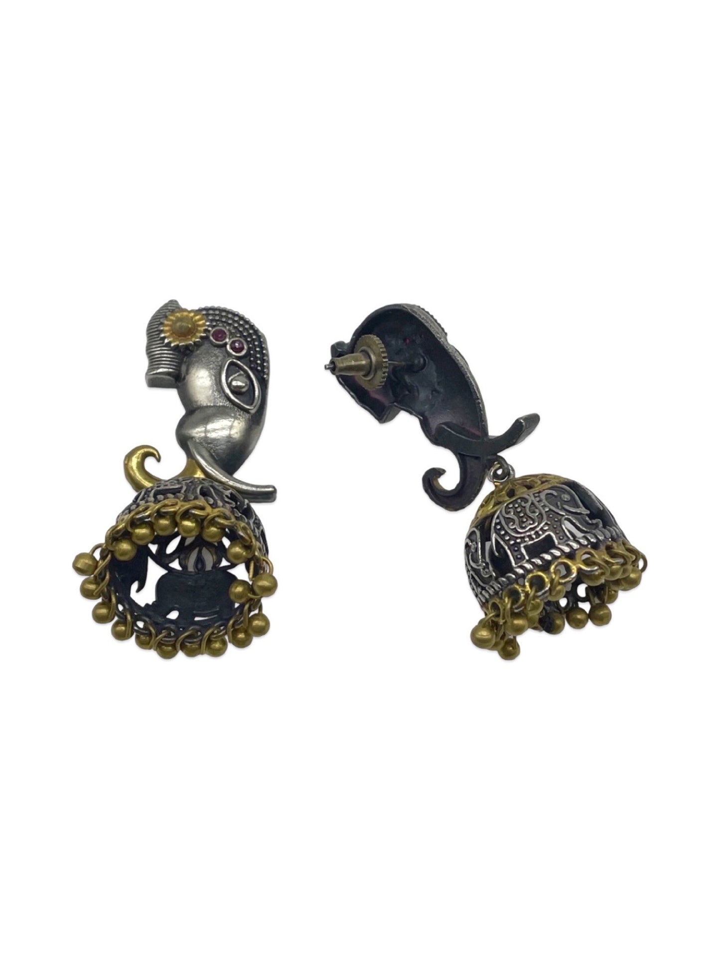 Jhumka Earring Elephant/Ghungroo Design