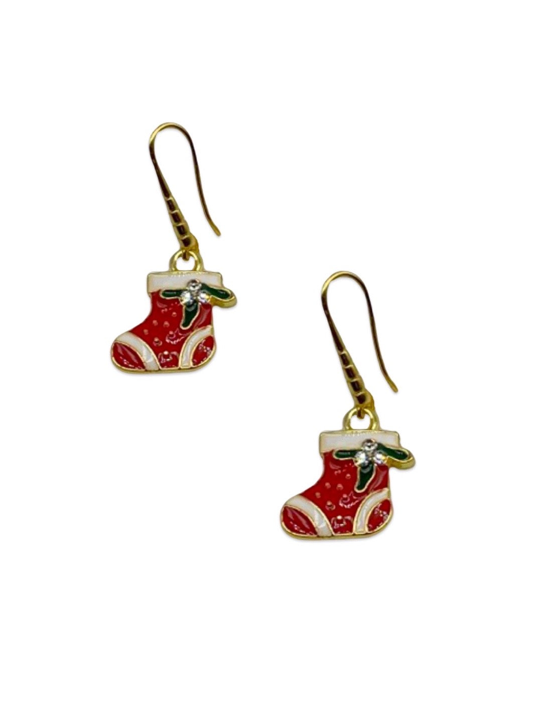 Christmas Santa Claus Stockings Charm Necklace Set