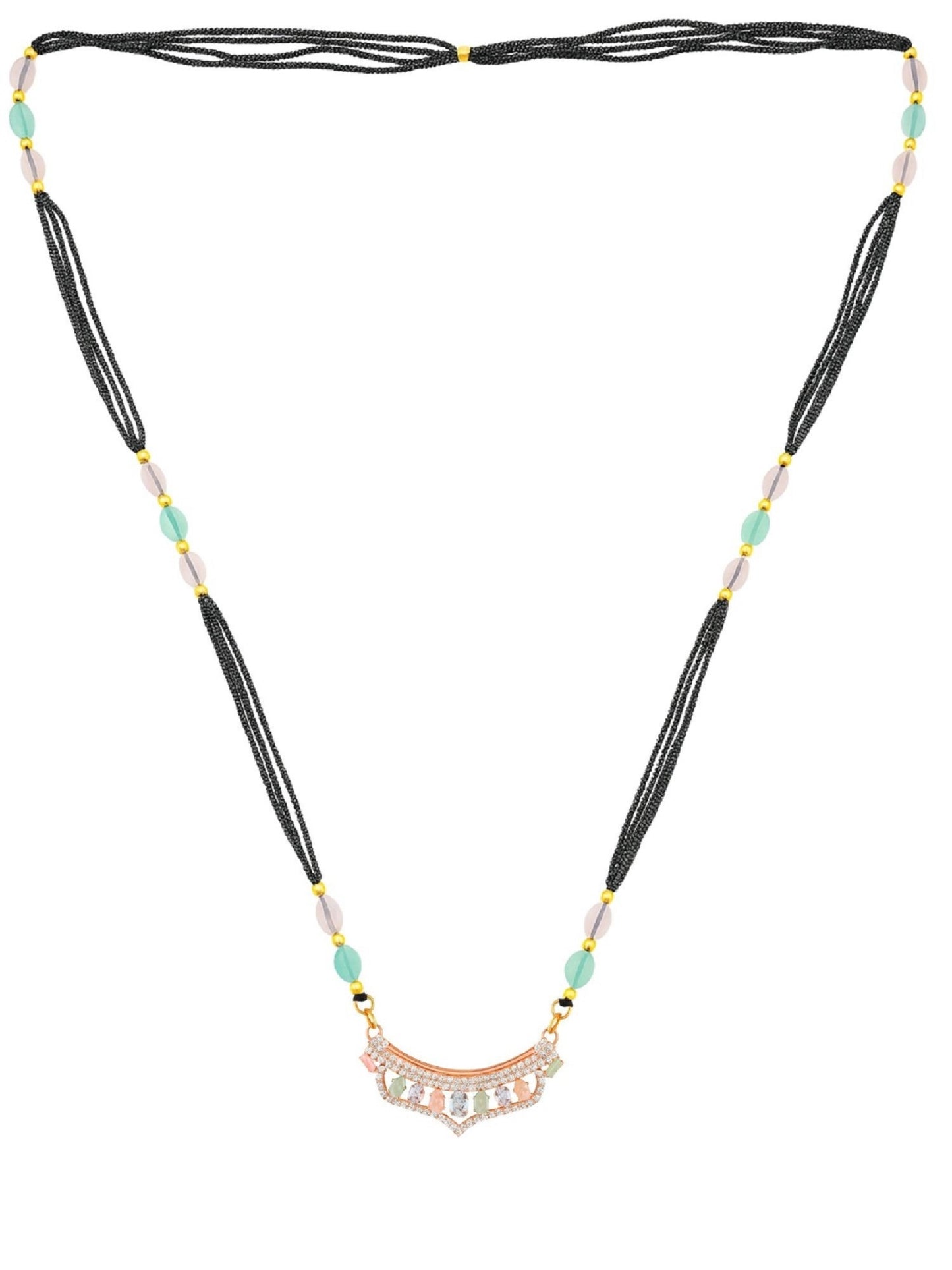 AD Modern Pendant Long Mangalsutra Design