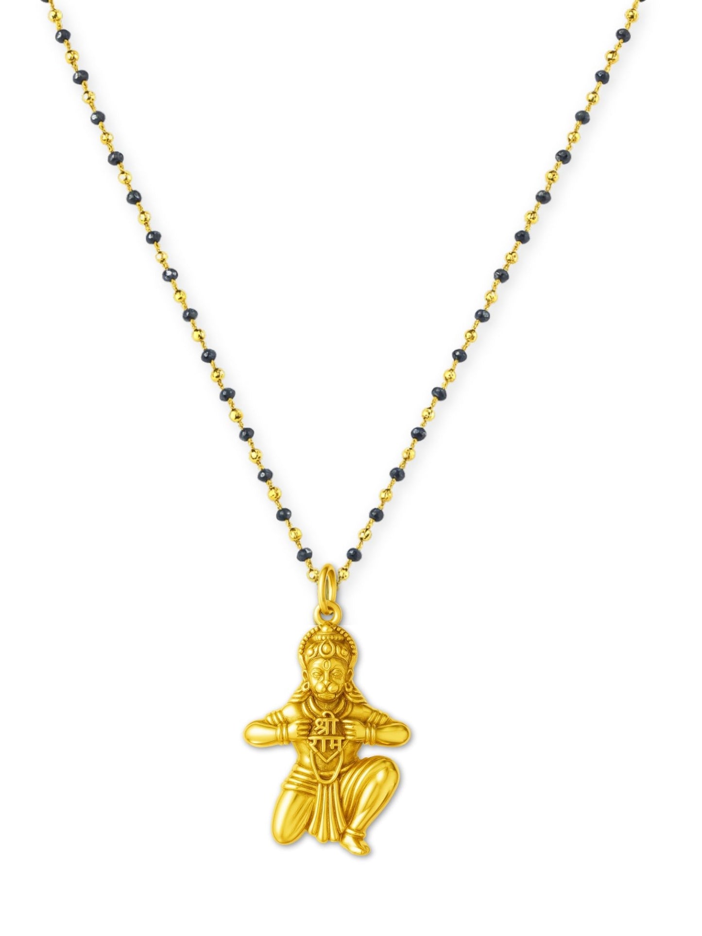 Lord Hanuman Pendant Long Mangalsutra Designs