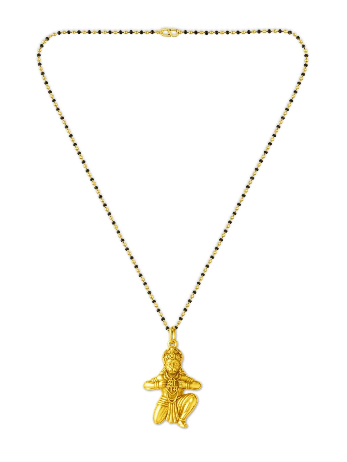 Lord Hanuman Pendant Long Mangalsutra Designs