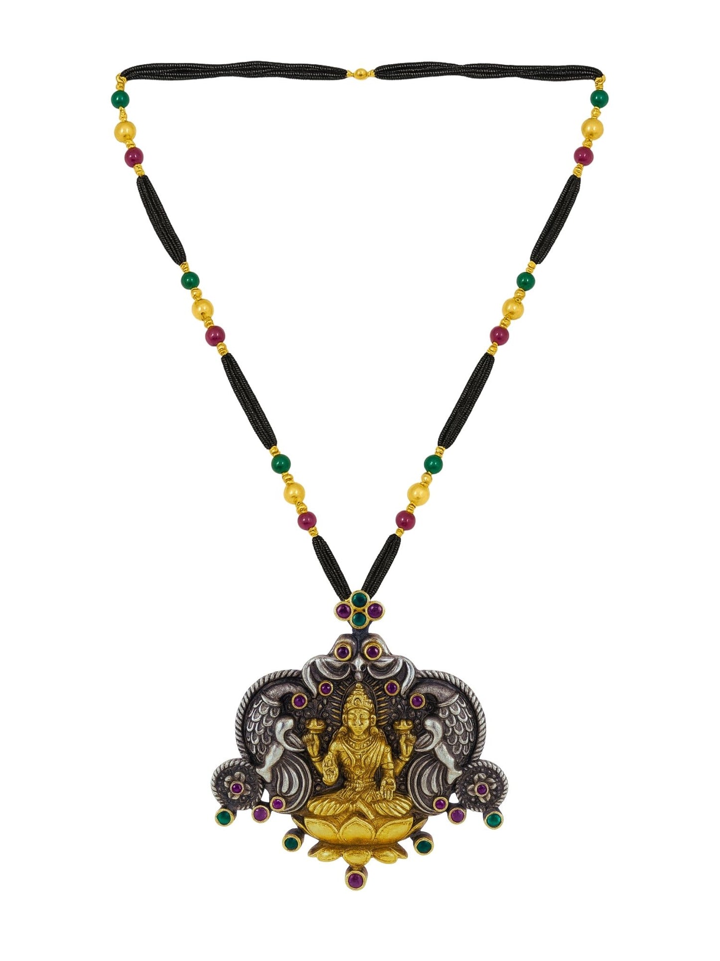 Mata Laxmi Pendant Long Mangalsutra Designs