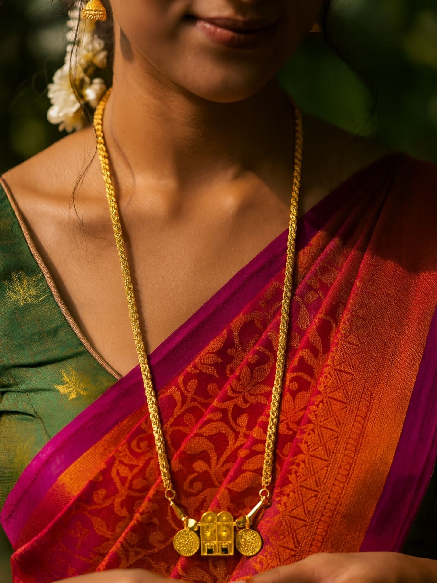 South Indian Mangalyam Bottu Traditional Thali Mangalsutra Designs