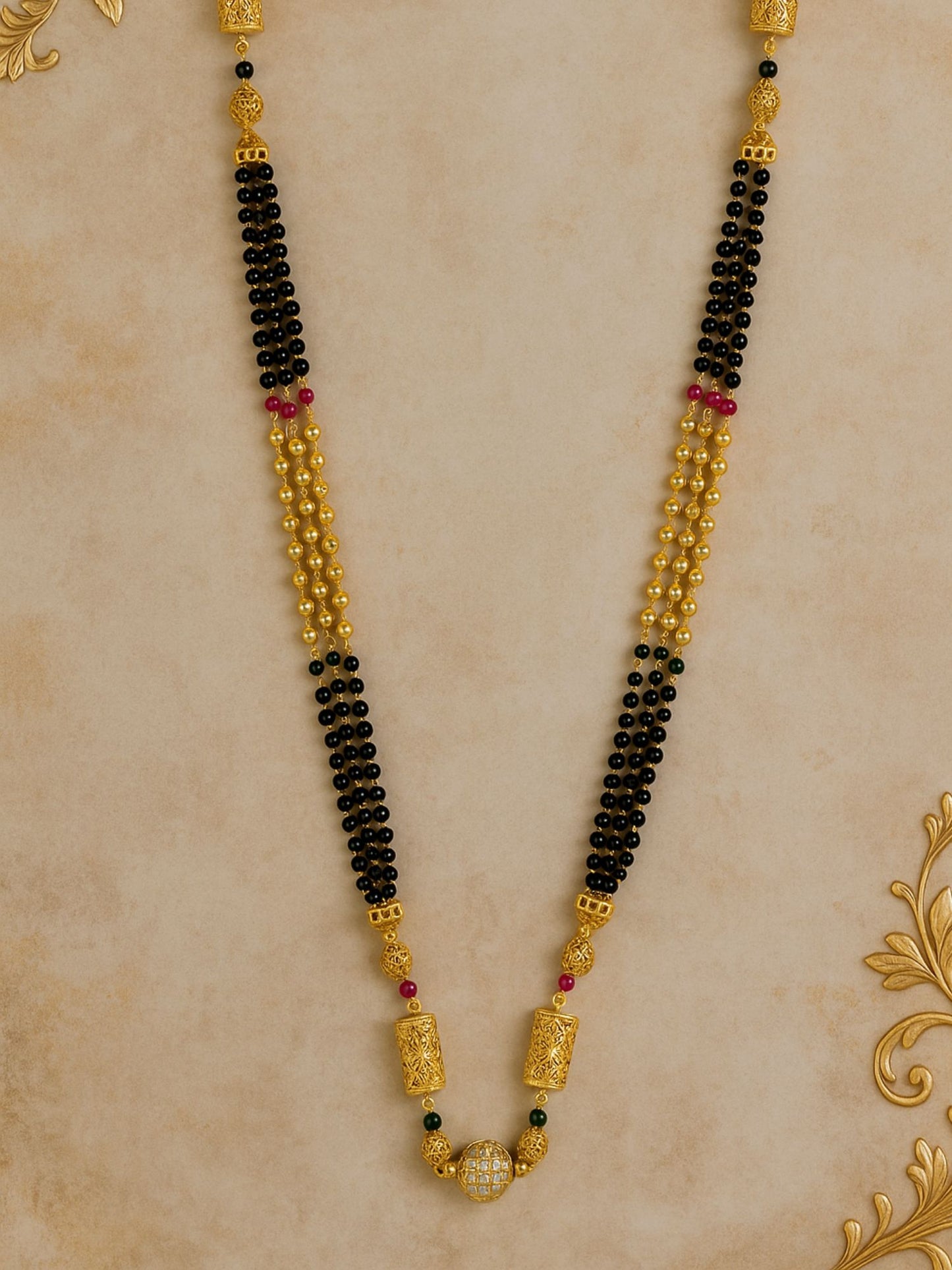 Gold Plated Long Mangalsutra Designs for Women