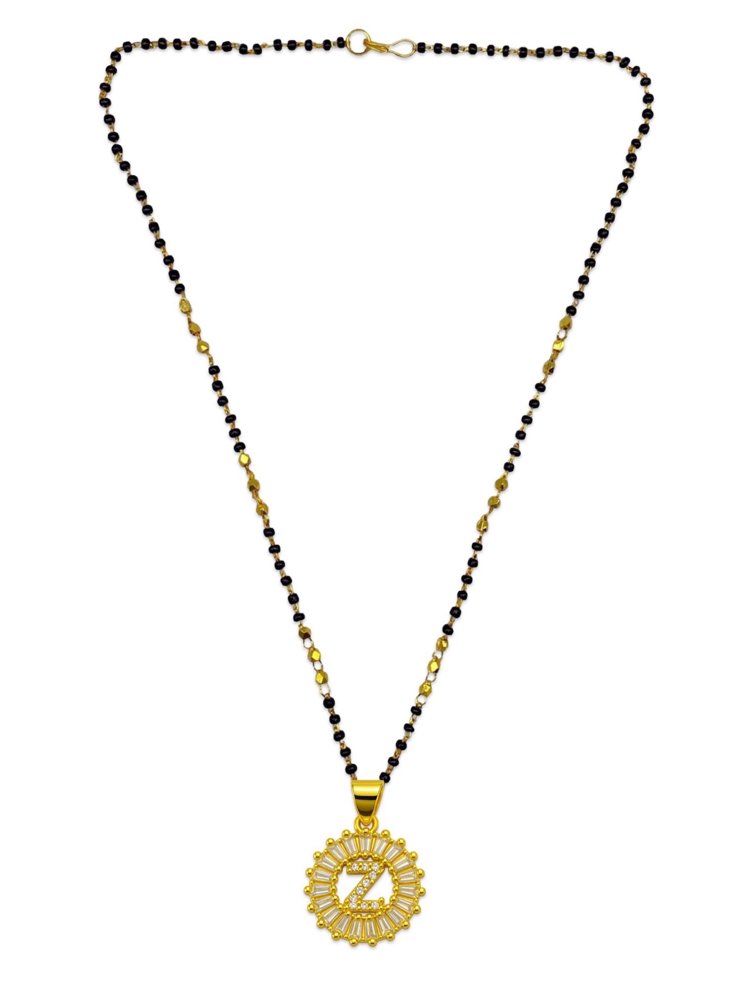 A TO Z Letter American Diamond Short Mangalsutra Design