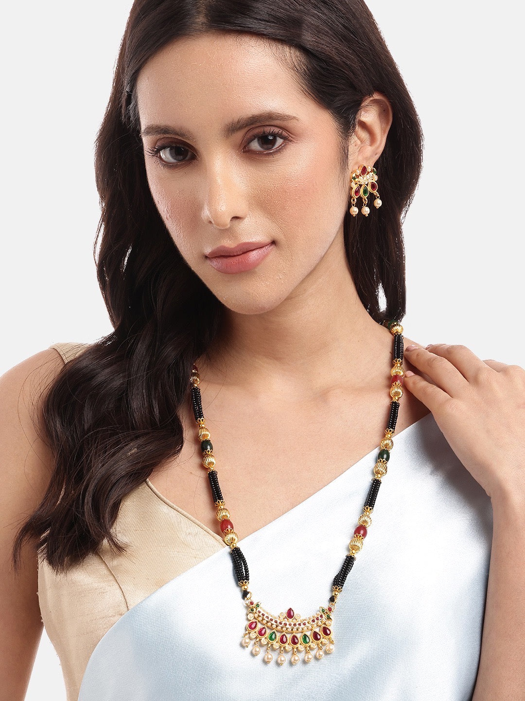 Long Mangalsutra with Earrings