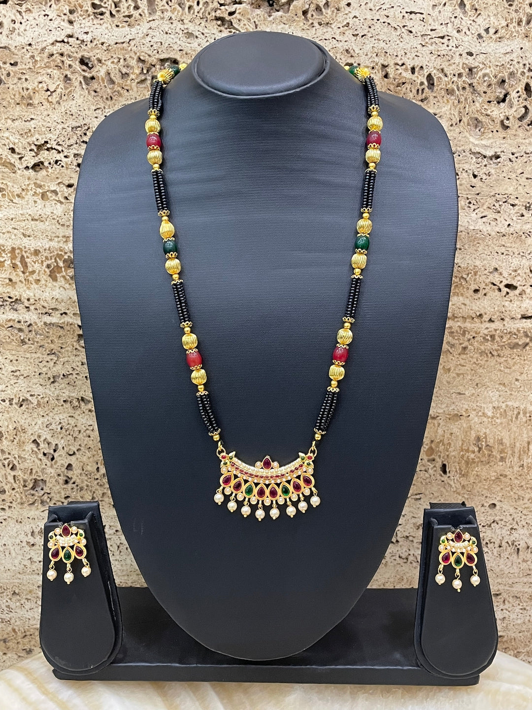 Designer Mangalsutra with Earrings