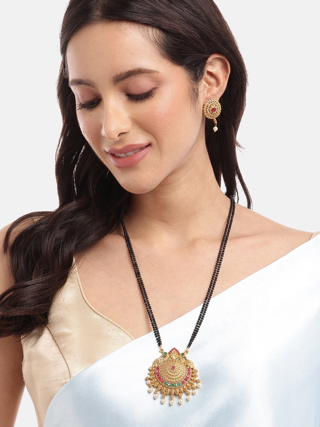 Long Mangalsutra with Earrings