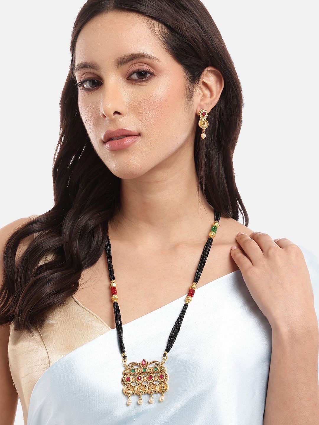 Long Mangalsutra with Earrings