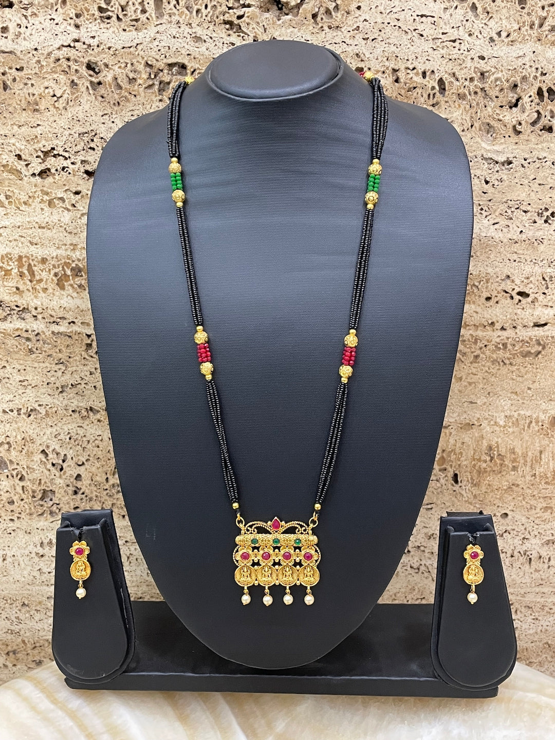 Designer Mangalsutra with Earrings