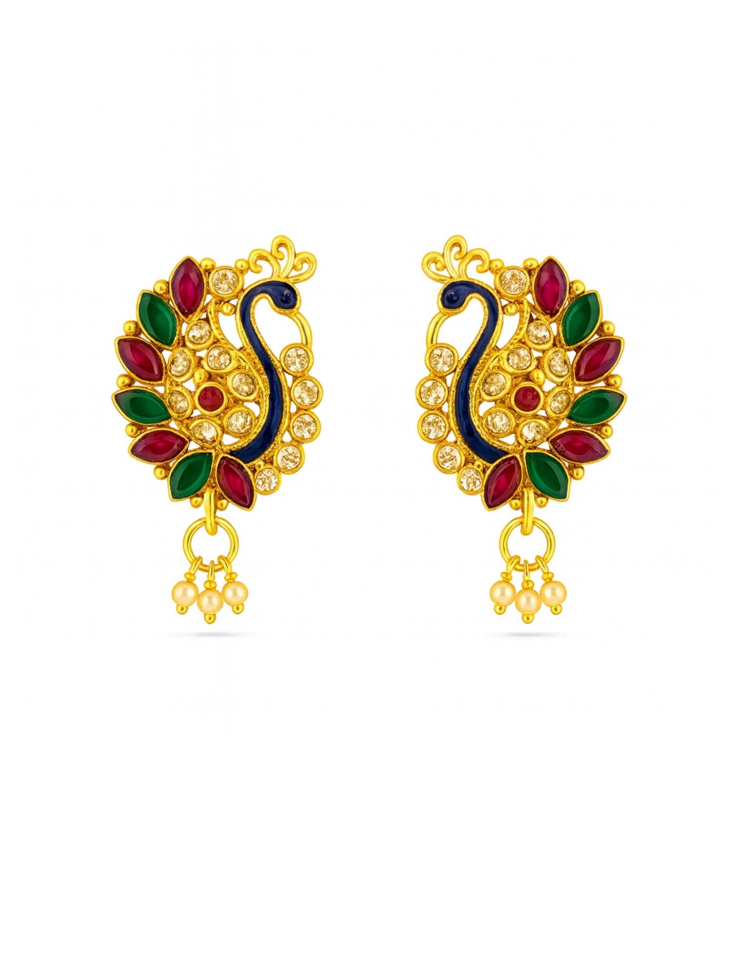 Peacock With Pearl Pendant Mangalsutra Designs Set