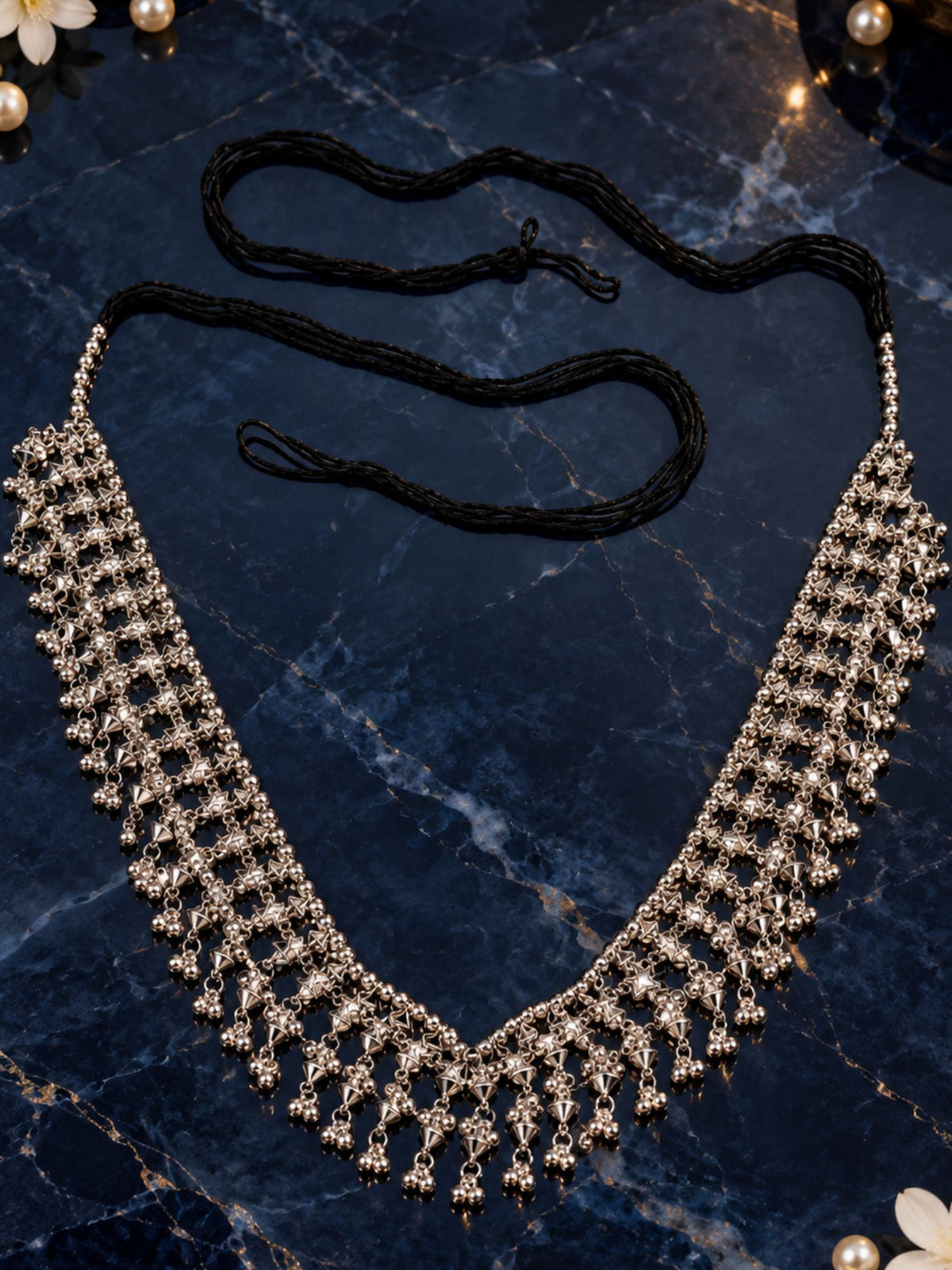 Silver Kamarbandh Jhumka/Ghungroo Design