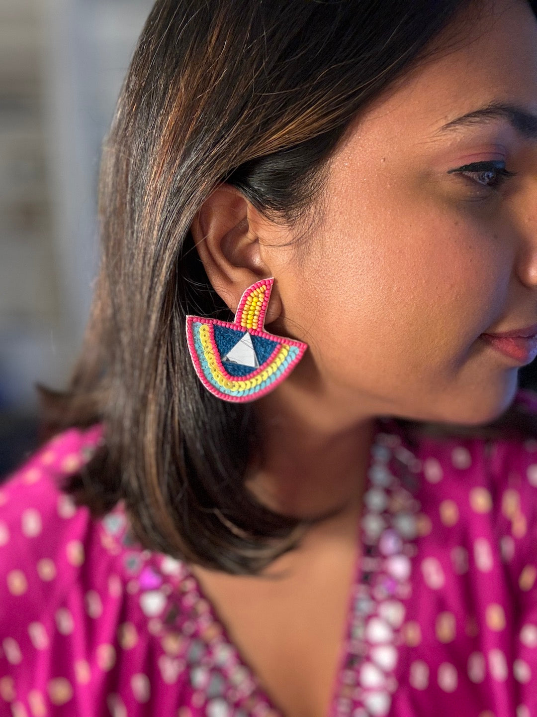 Handmade beaded earrings