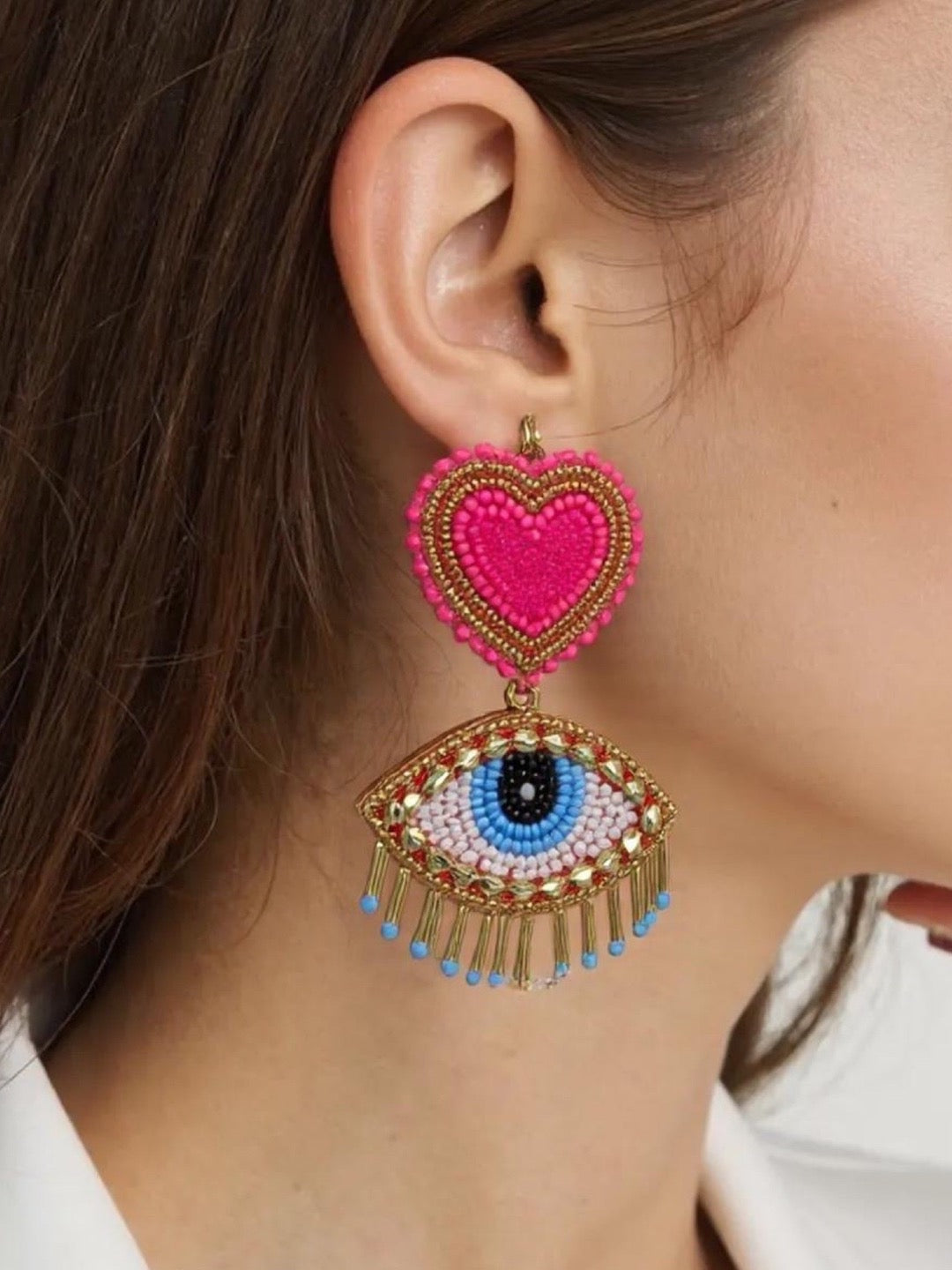 Big Beaded earrings