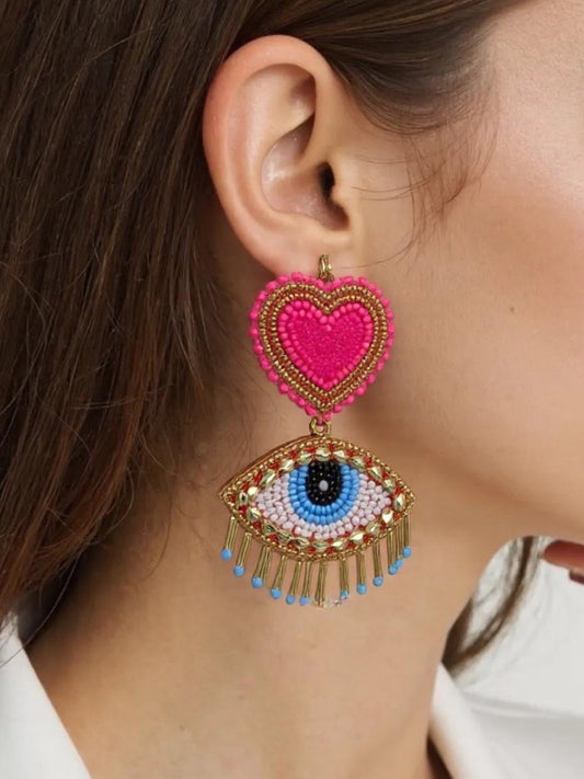 Big Beaded earrings