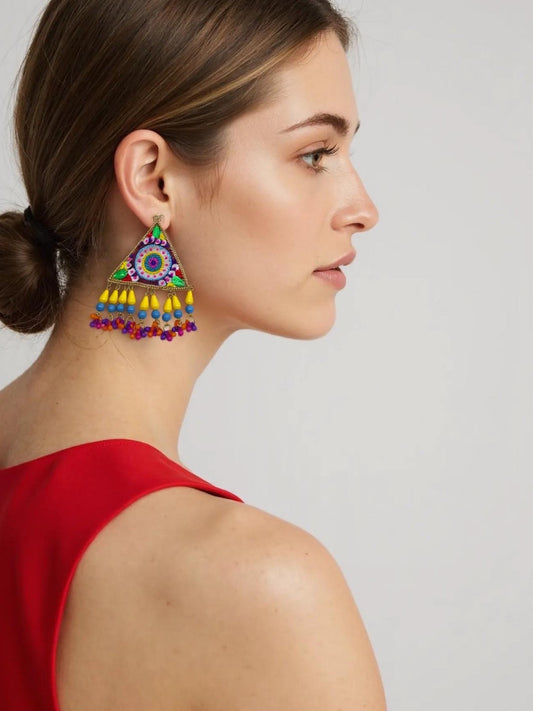 Big Beaded earrings