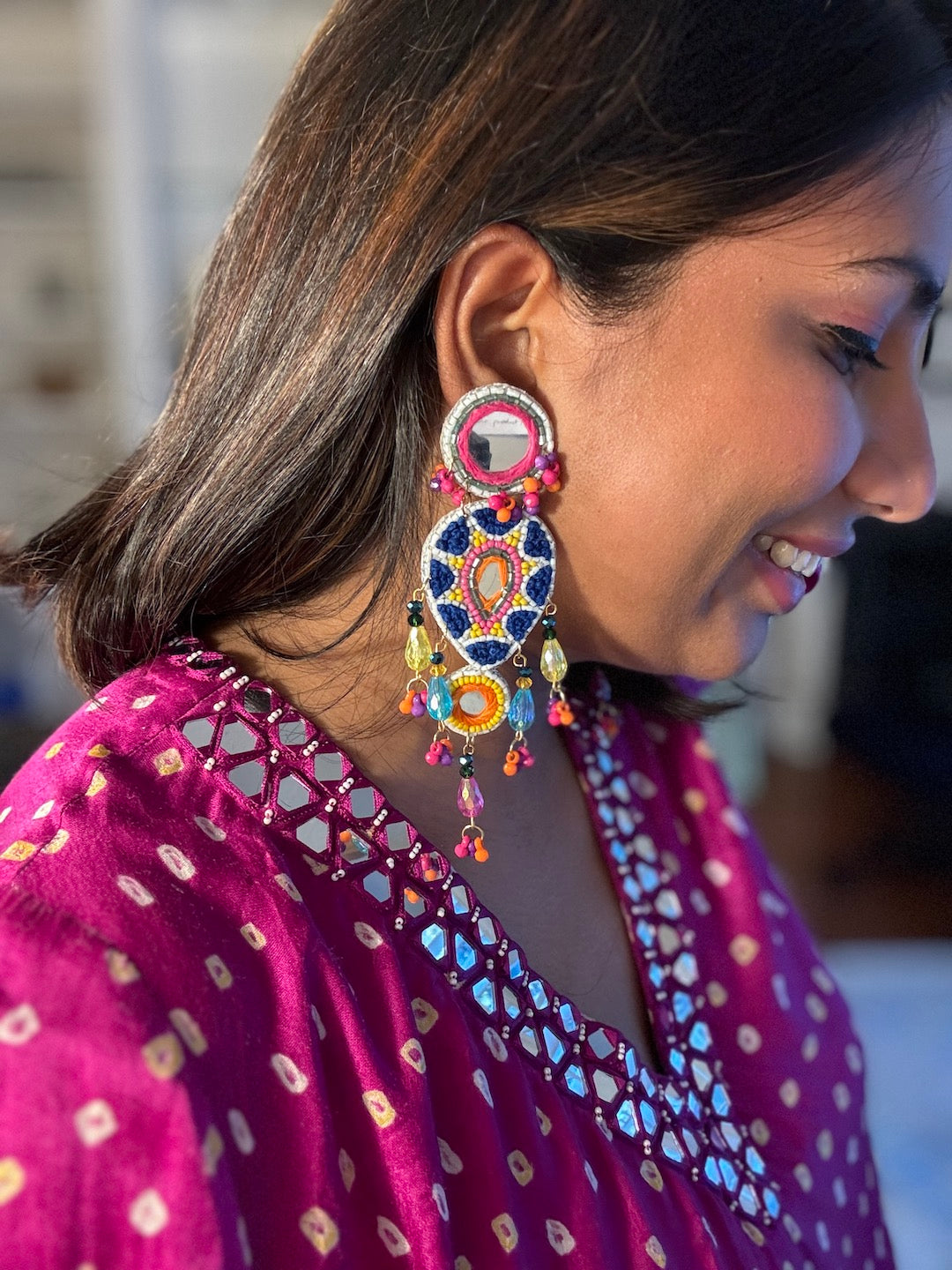 Handmade beaded earrings