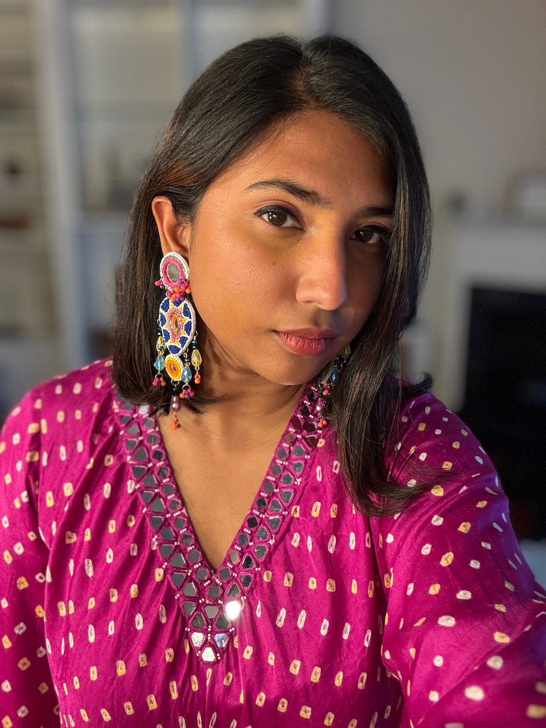 chunky Beaded earrings