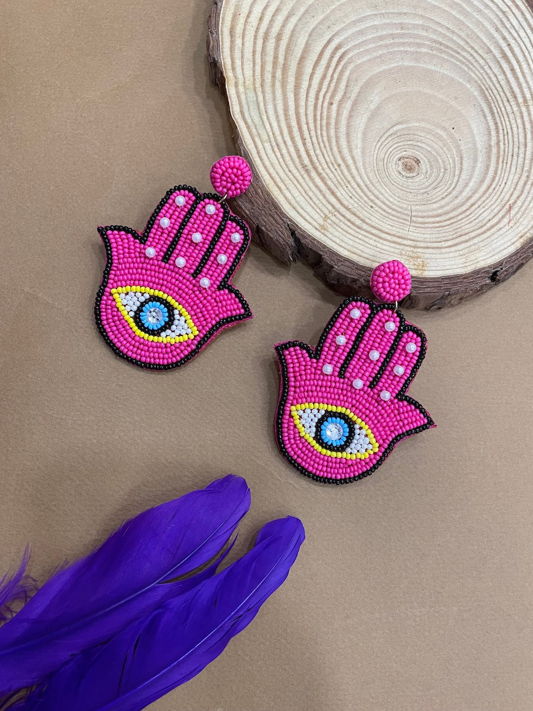 Handmade beaded earrings