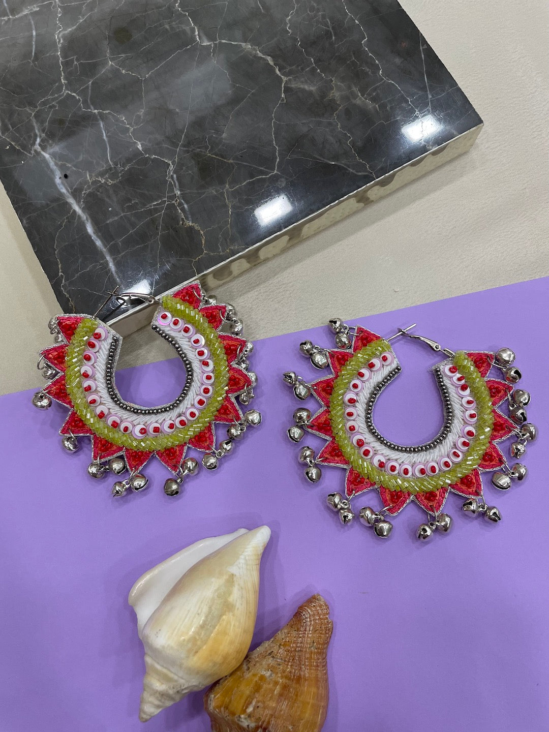 Party Wear Festive beaded earrings