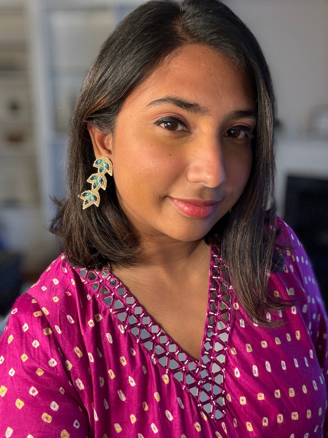 Stylish beaded earrings
