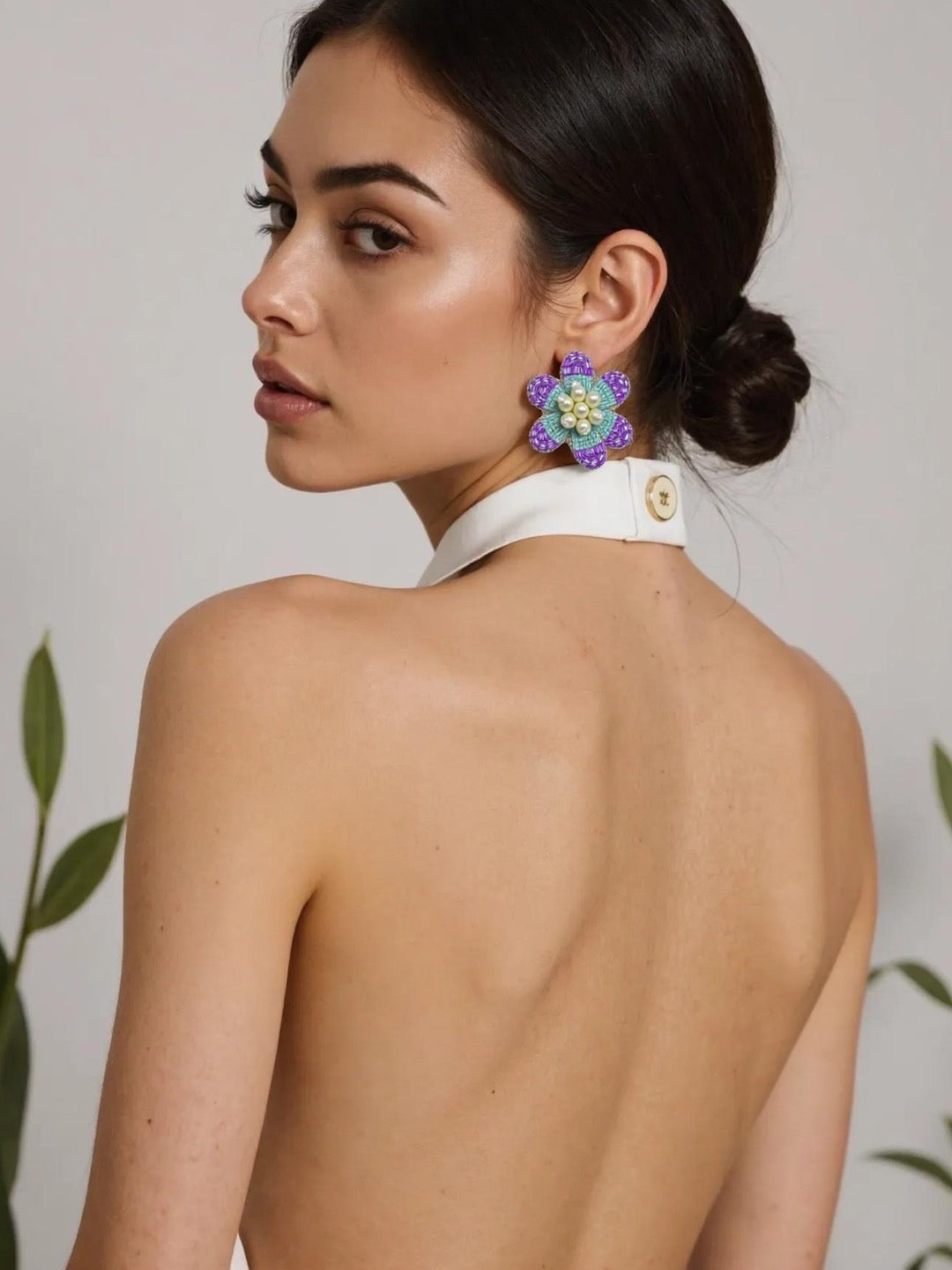 Party Wear Festive beaded earrings