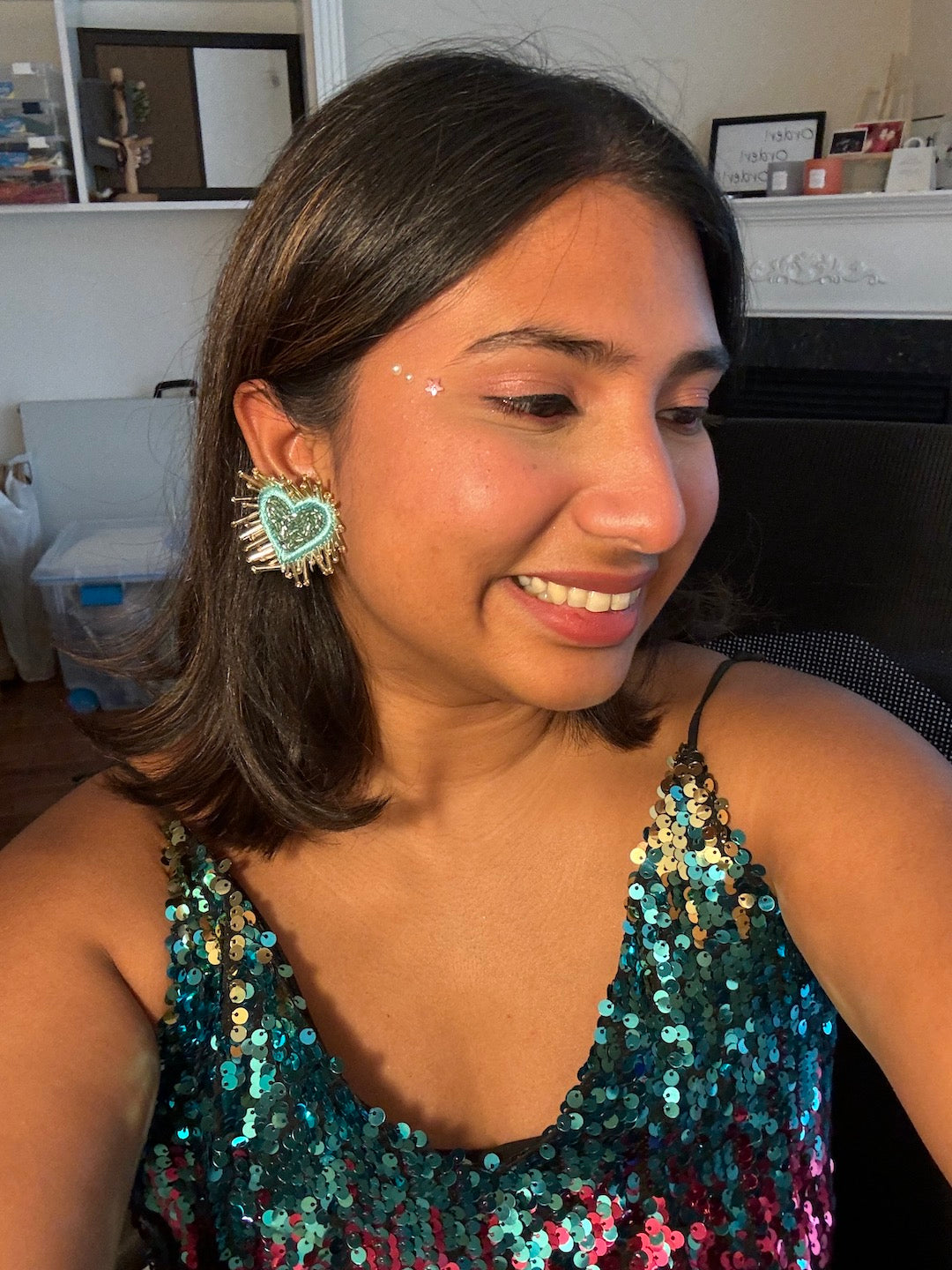 Buy Now: Taylor Swift Blue Heart Mini Beaded Stud Earrings Trendy Digital Dress Room Buy Now: Taylor Swift Blue Heart Mini Beaded Stud Earrings Trendy Digital Dress Room