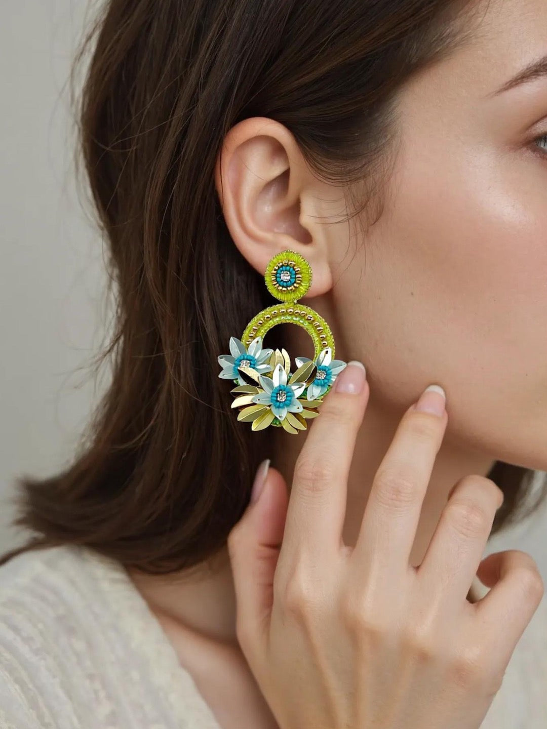 chunky Beaded earrings