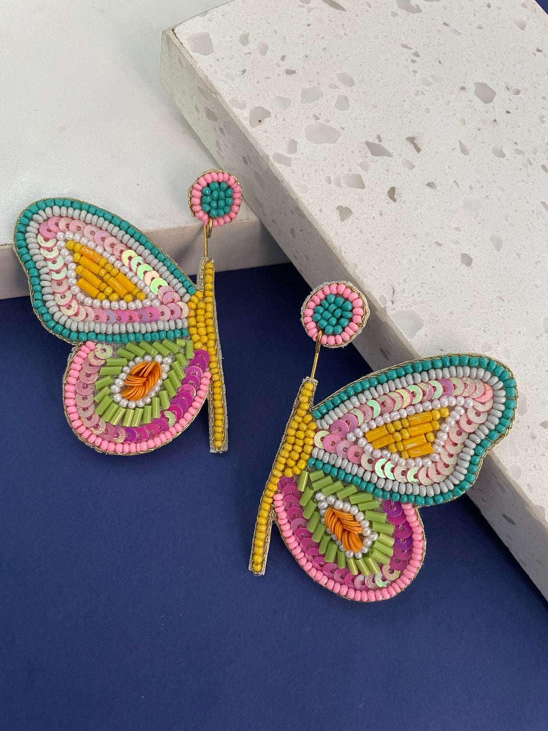 Party Wear Festive beaded earrings