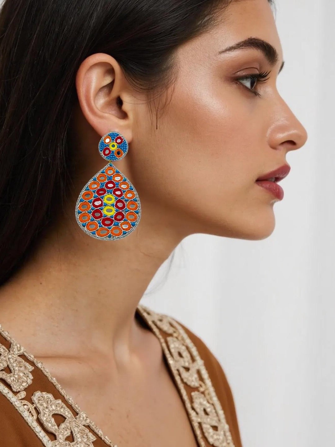 Big Beaded earrings