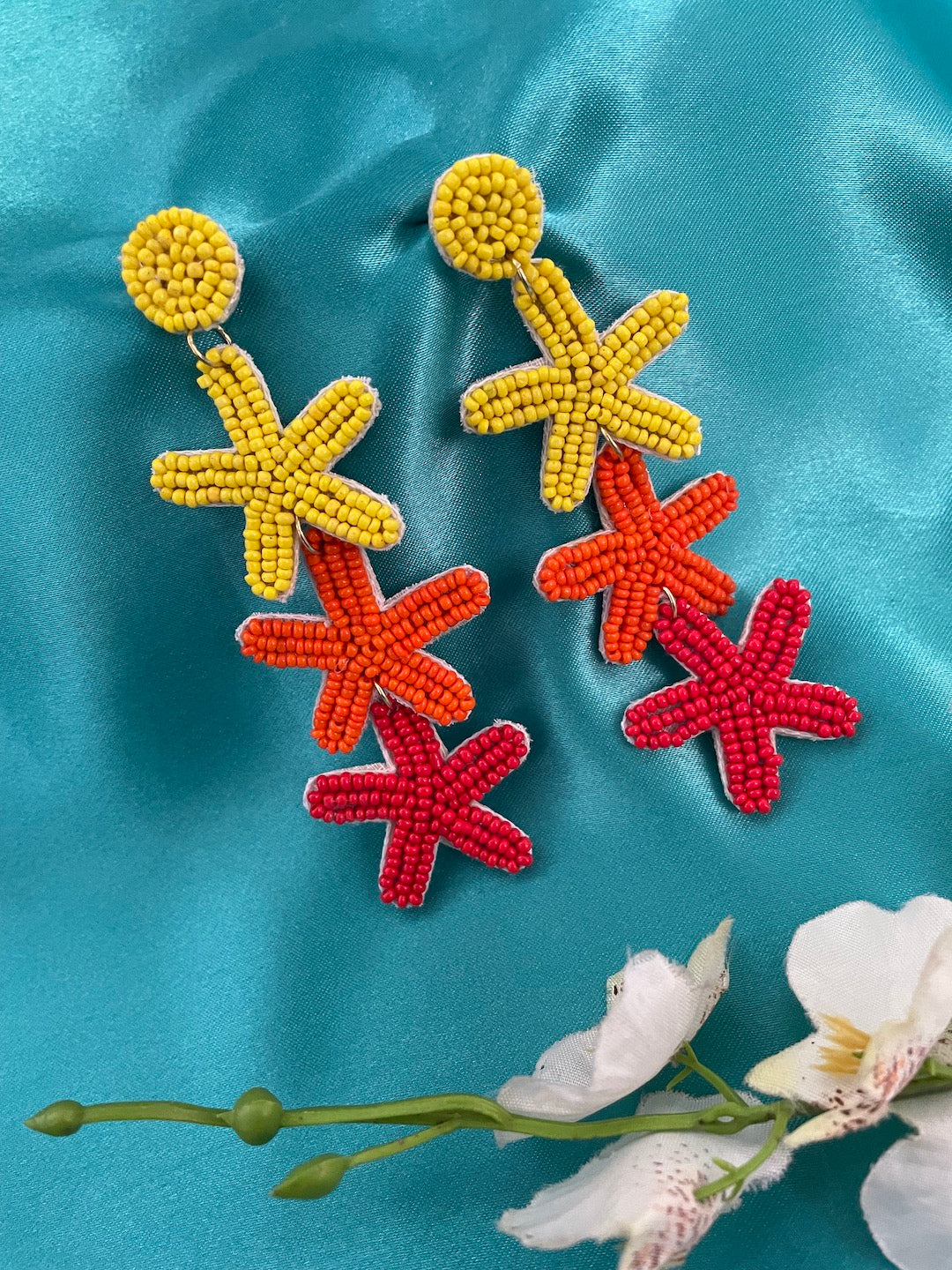 Party Wear Festive beaded earrings