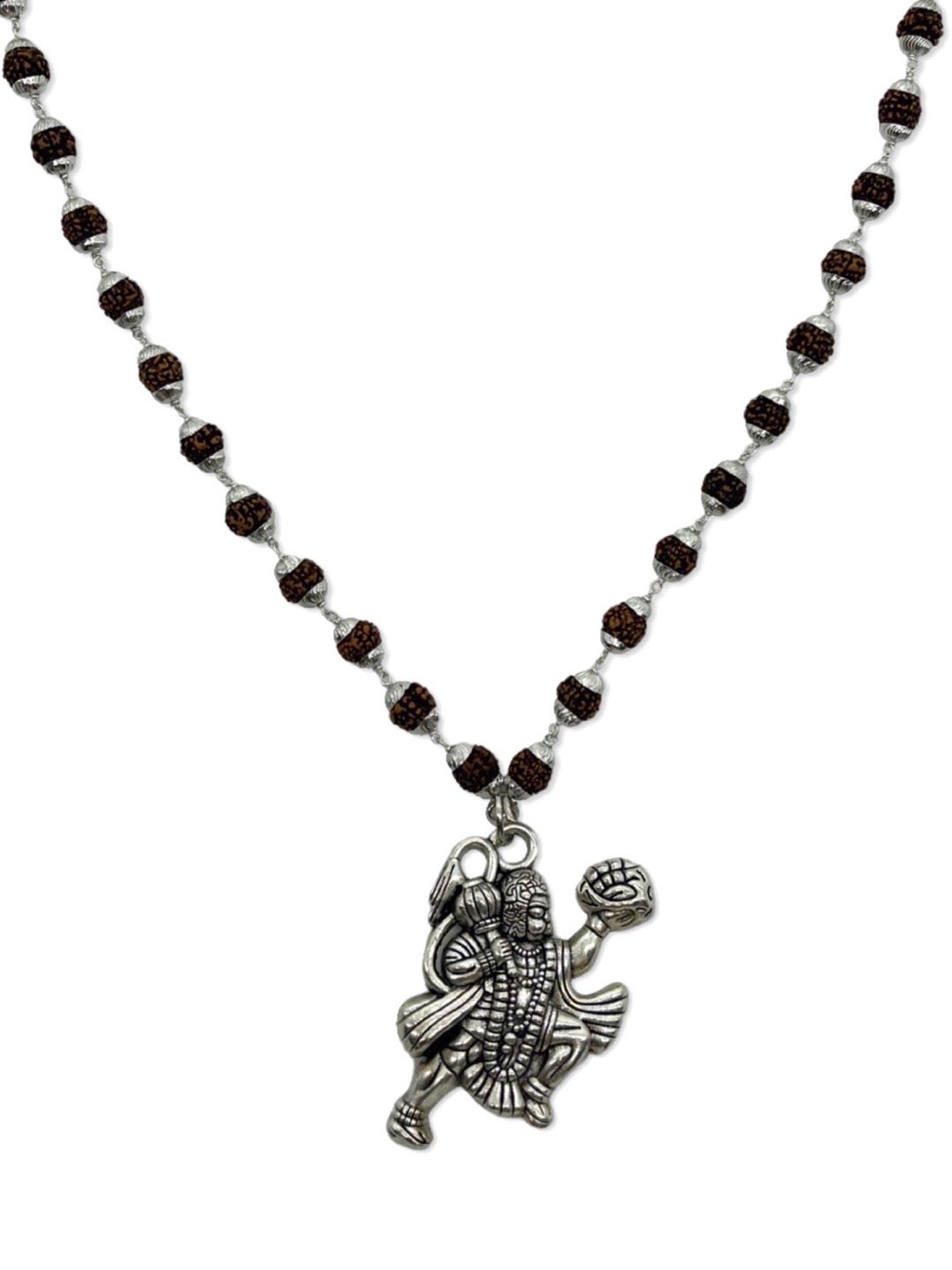 Lord Hanuman Pendant Rudraksha Mala