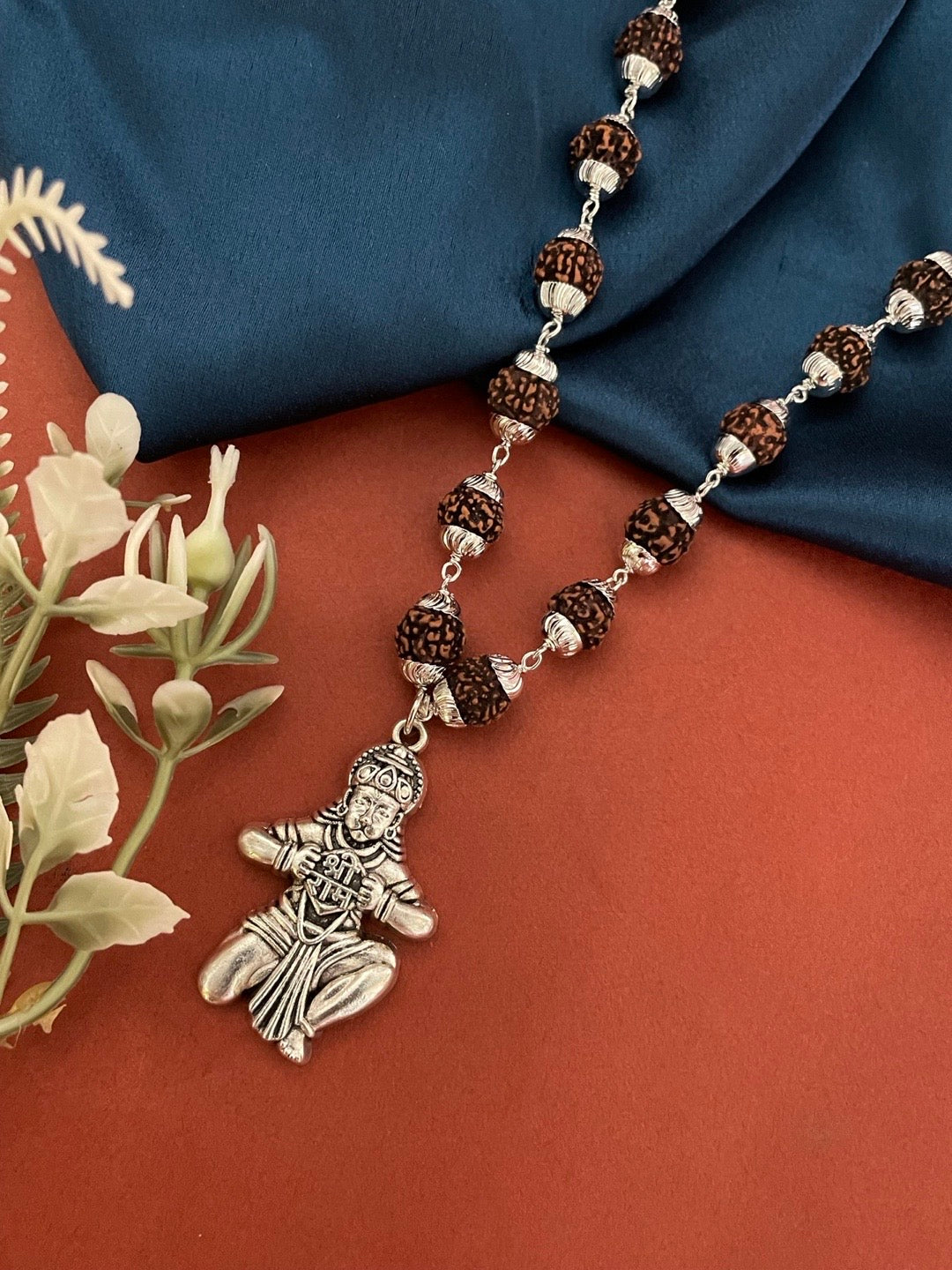 Lord Hanuman Pendant Rudraksha chain