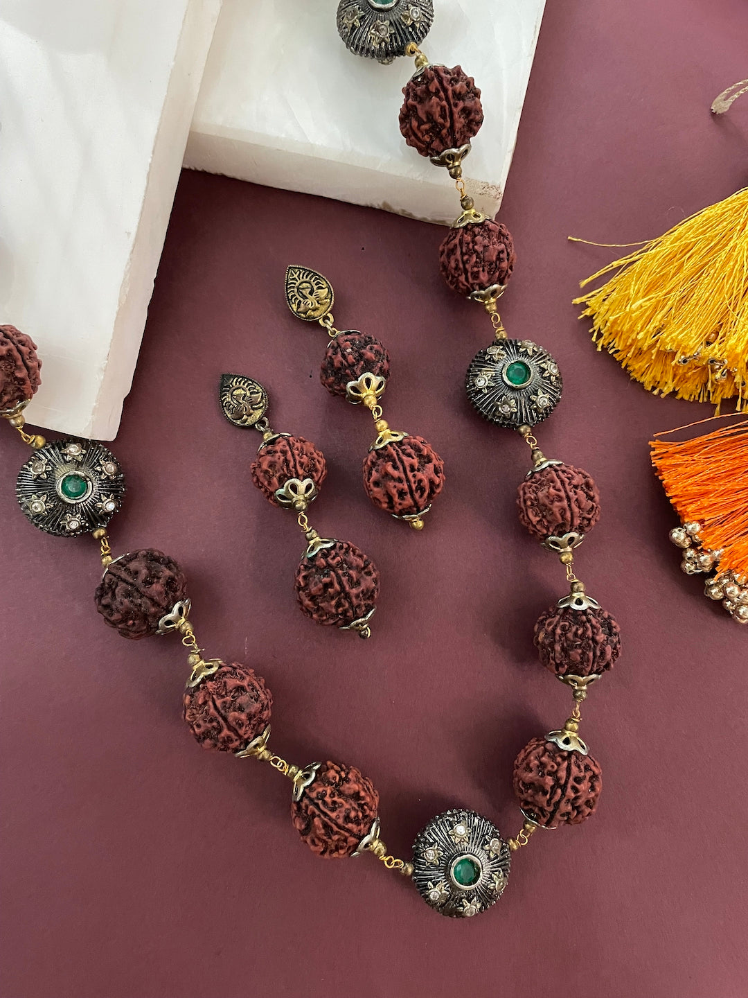 Rudraksh necklace