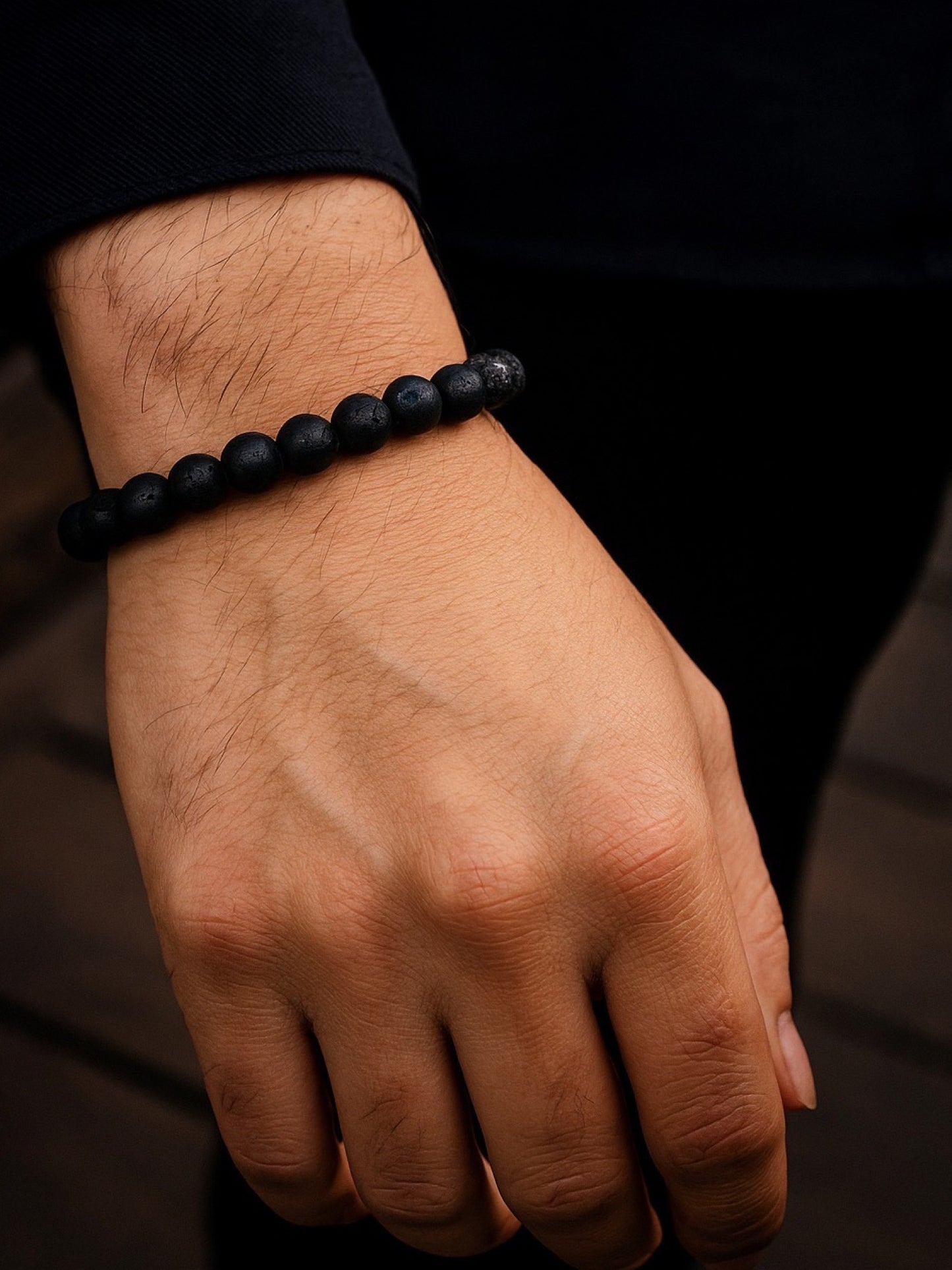 Lava Stone Rakhi Lumba Bracelet