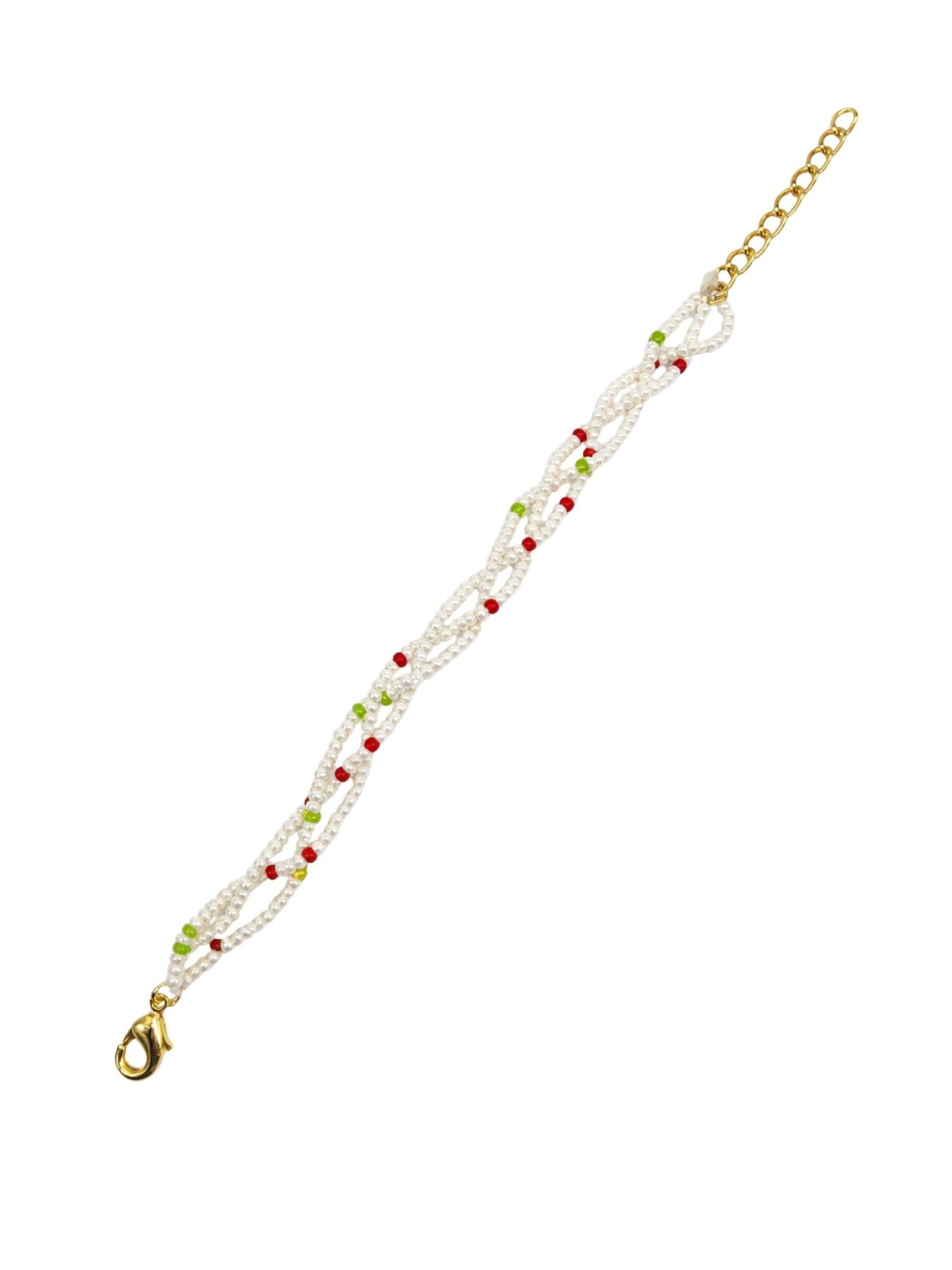 Pearl Beaded Bracelet Women Traditional|Lumba Rakhi Bhabhi Sister