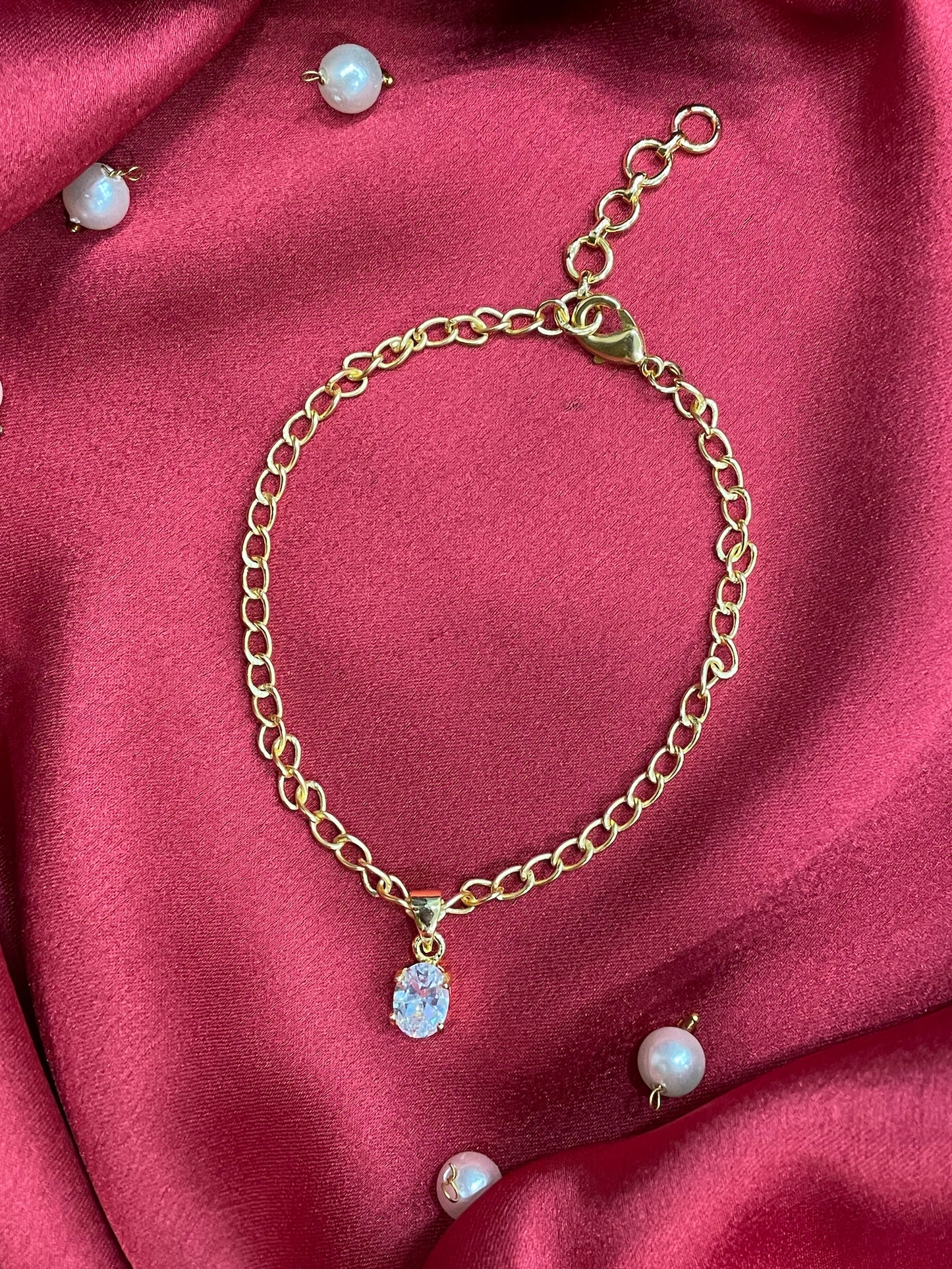 AD Oval Bracelet Lumba Rakhi