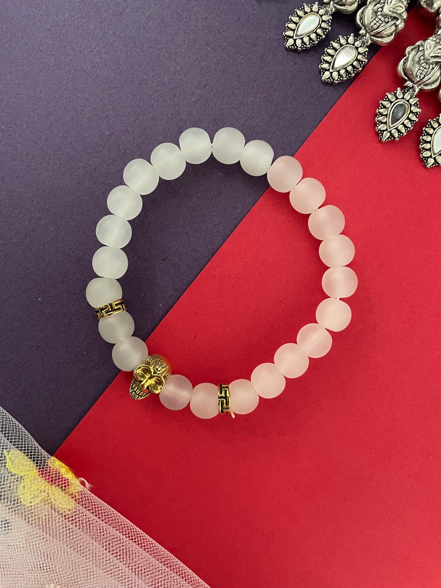 Skull Charm Bracelet Rakhi Lumba