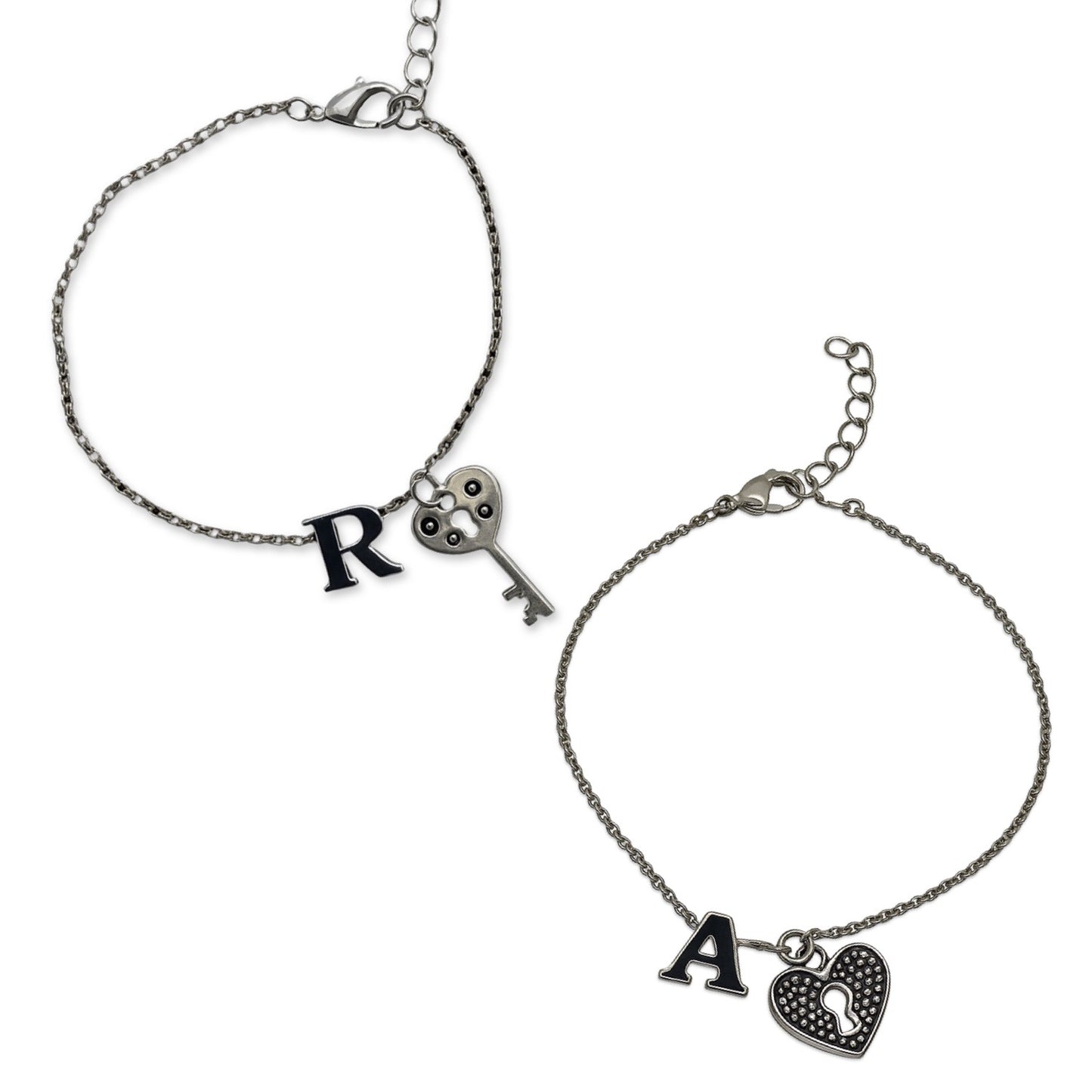 Lock & Key Charm Letter Bracelet Rakhi Lumba for Bhaiya & Bhabhi